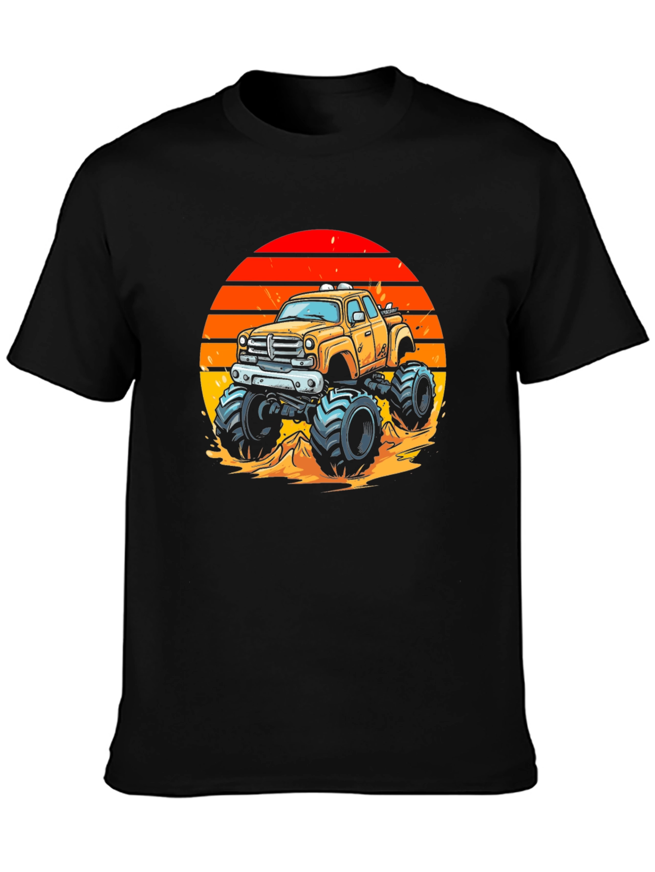 Monster Truck Sunset Graphic Tee