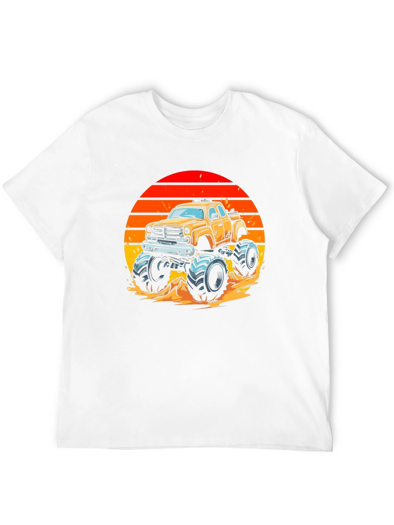 Monster Truck Sunset Graphic Tee