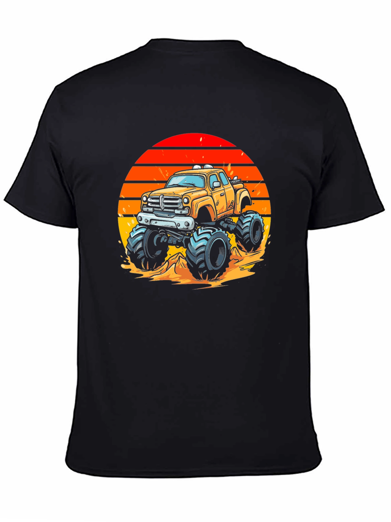 Monster Truck Sunset Graphic Tee