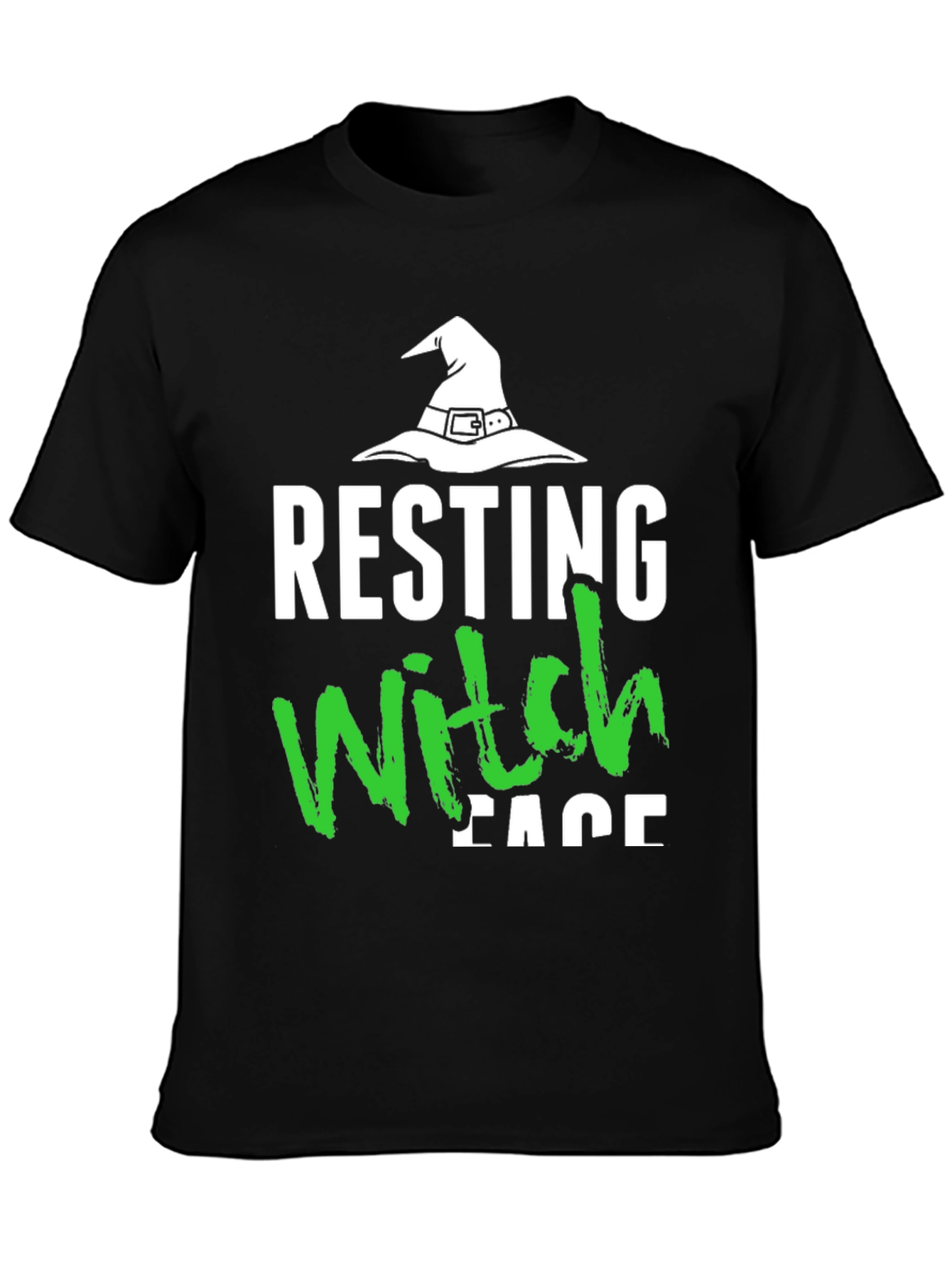 Resting Witch Face Halloween T-Shirt