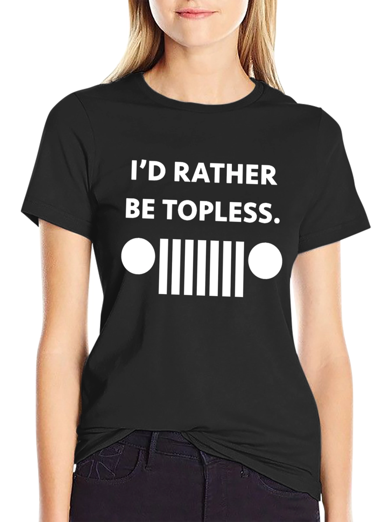 Id Rather Be Topless T-Shirt Funny Jeep Lover Gift