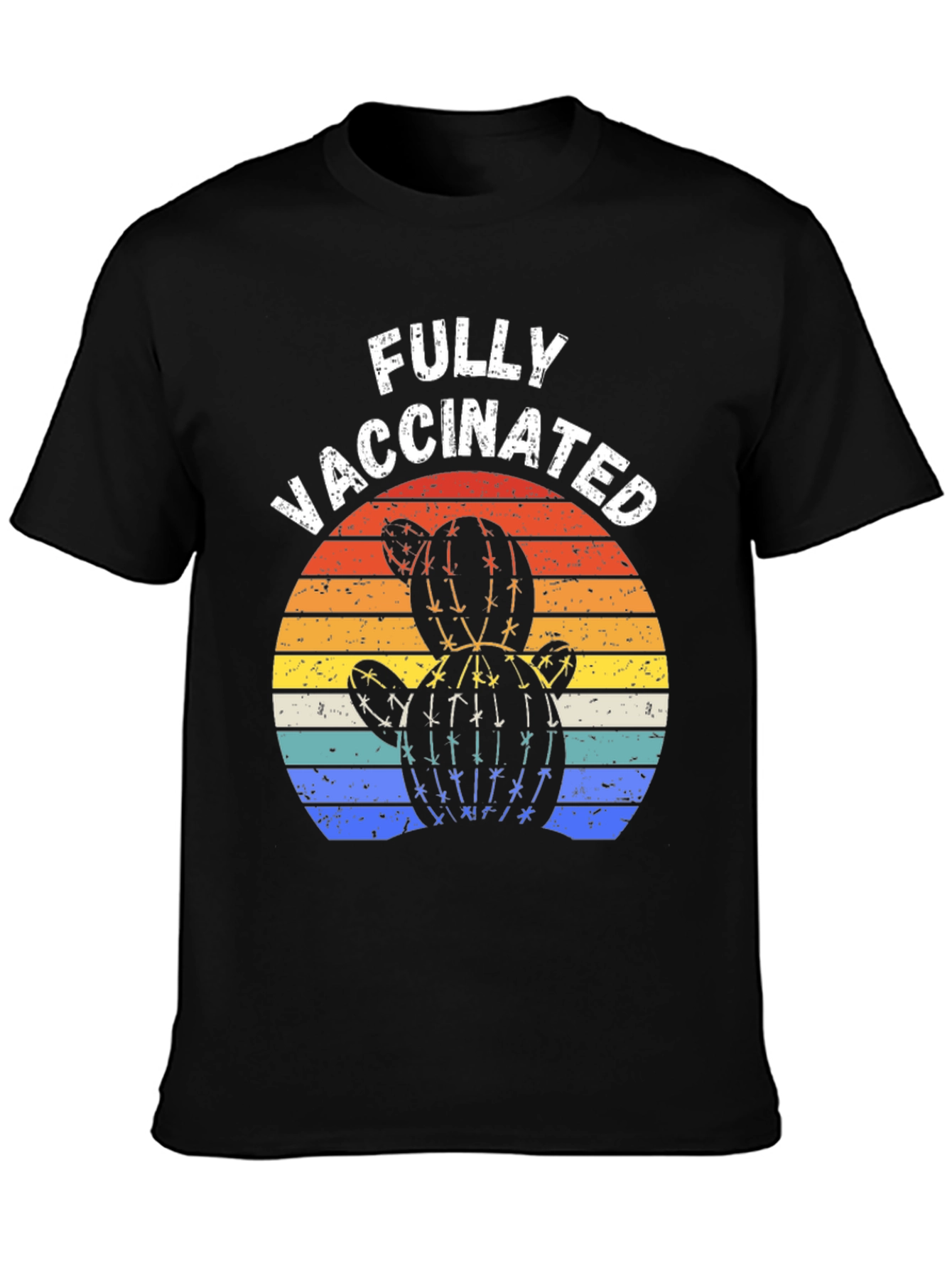 Fully Vaccinated Cactus Sunset T-Shirt