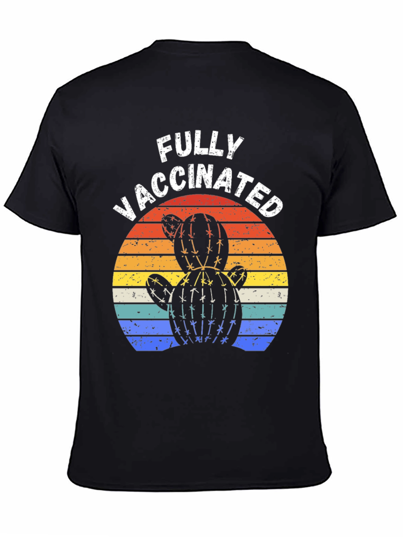 Fully Vaccinated Cactus Sunset T-Shirt