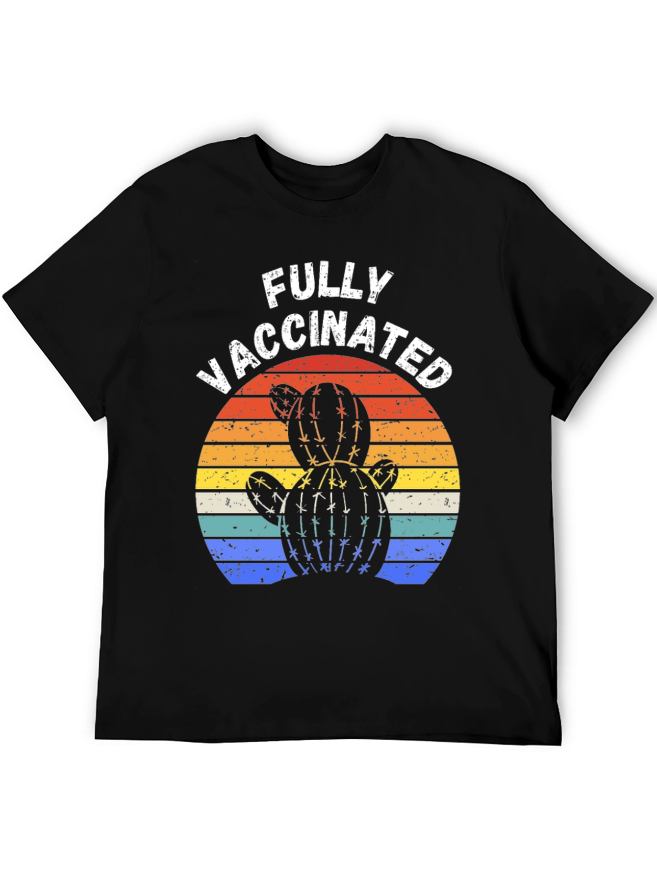 Fully Vaccinated Cactus Sunset T-Shirt