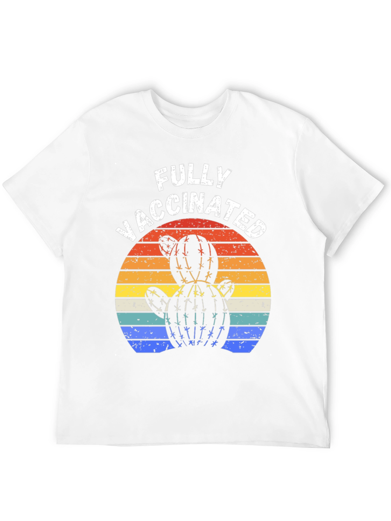 Fully Vaccinated Cactus Sunset T-Shirt