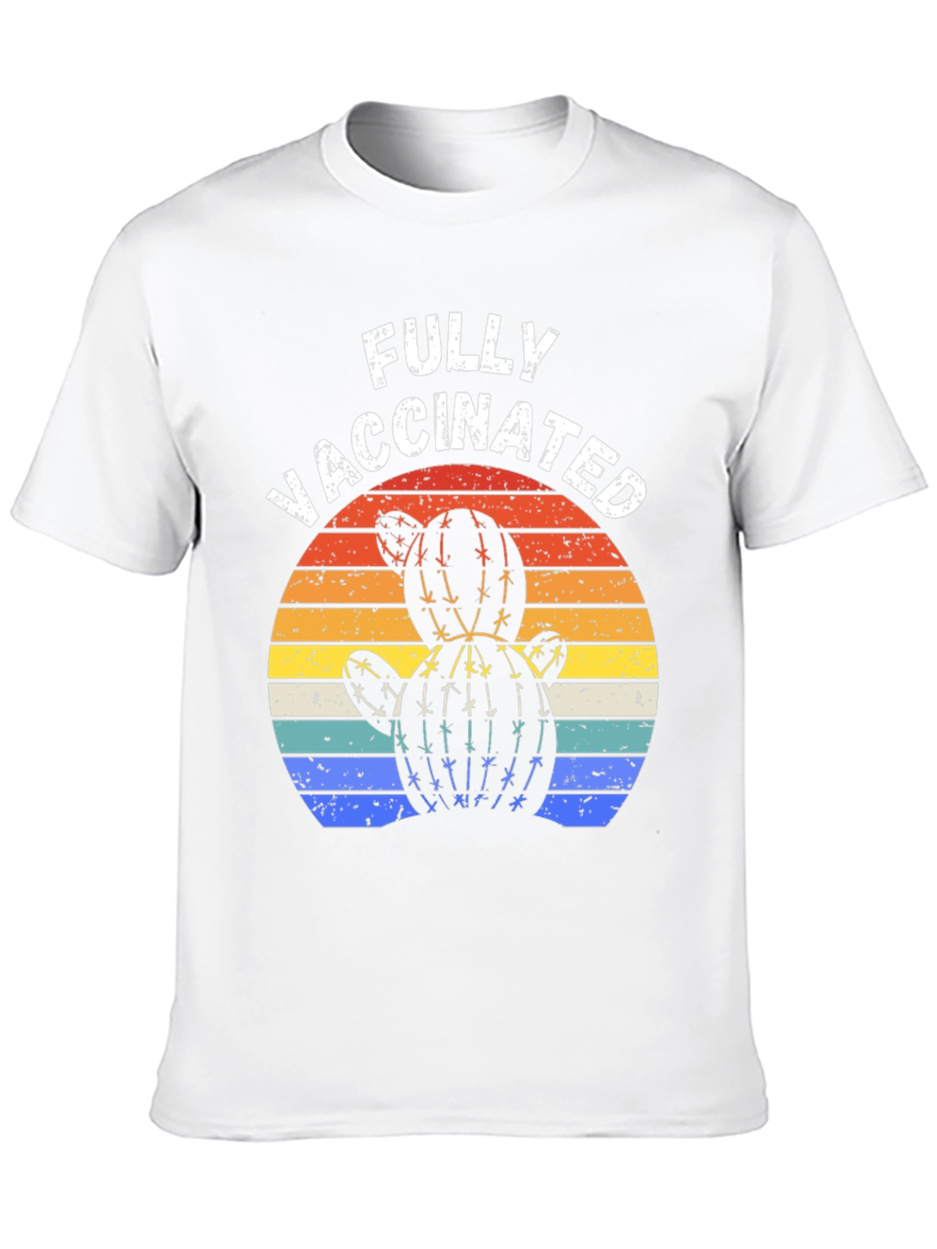 Fully Vaccinated Cactus Sunset T-Shirt