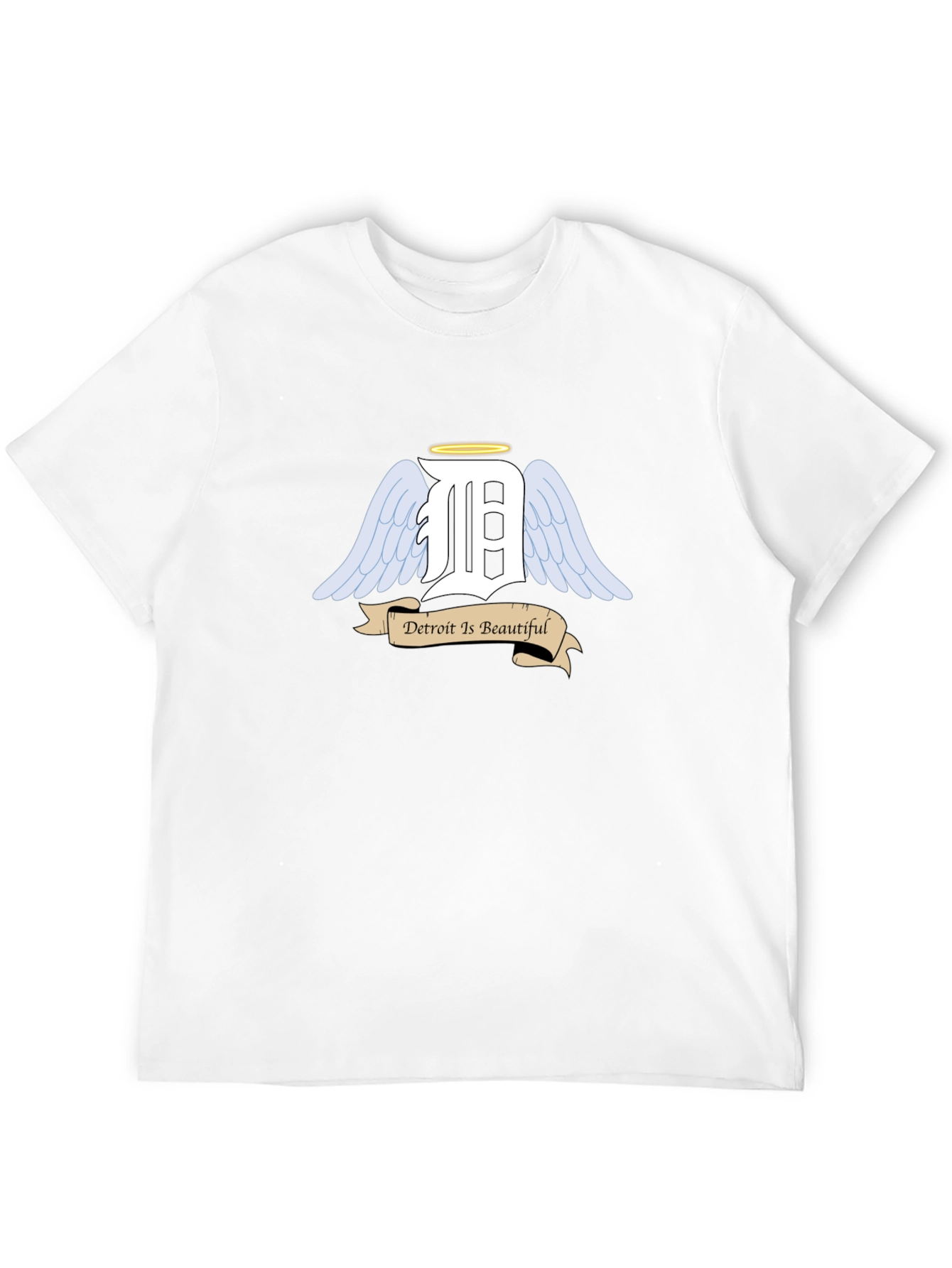 Detroit Angel Wings Black T-Shirt