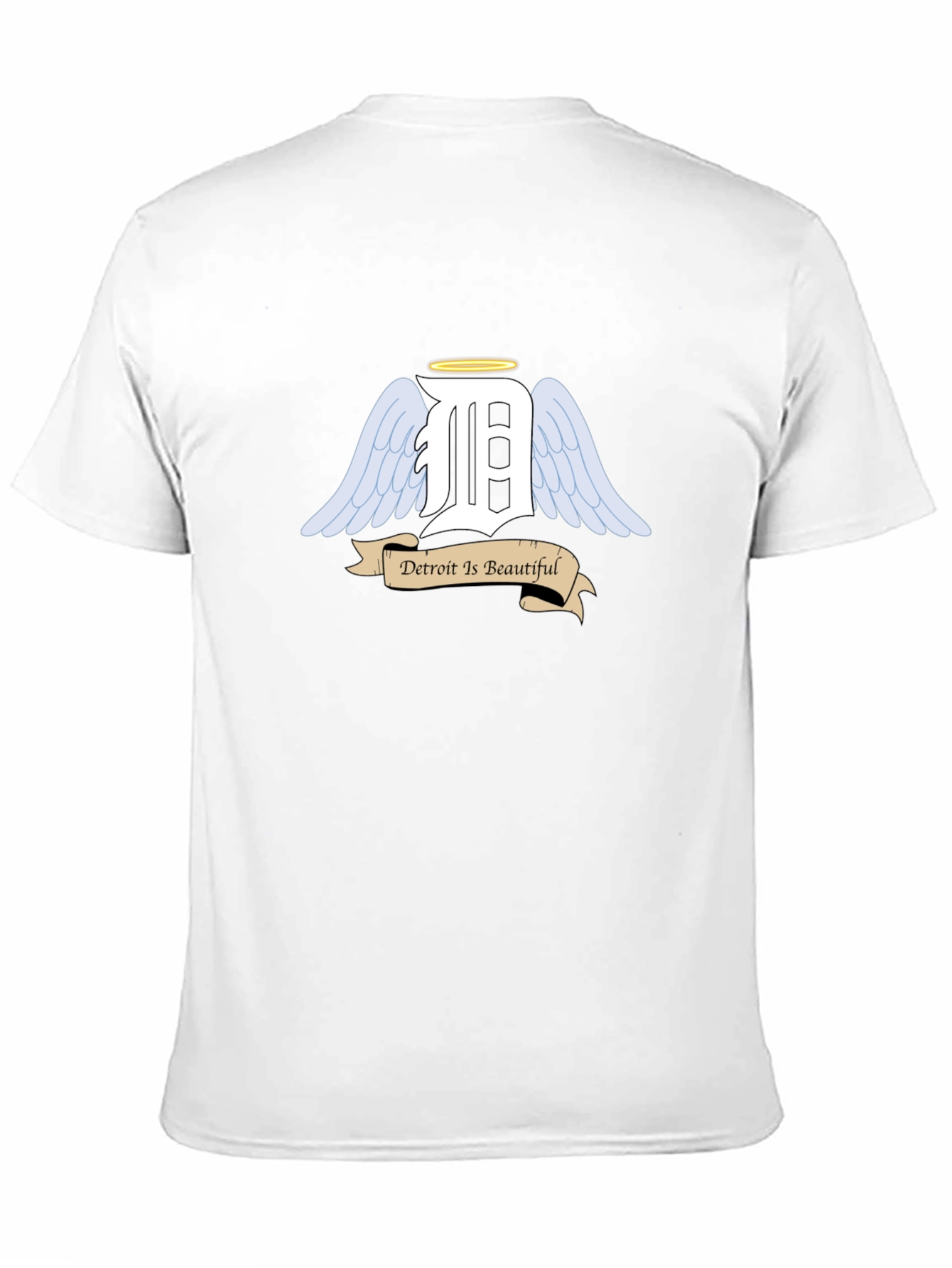 Detroit Angel Wings Black T-Shirt