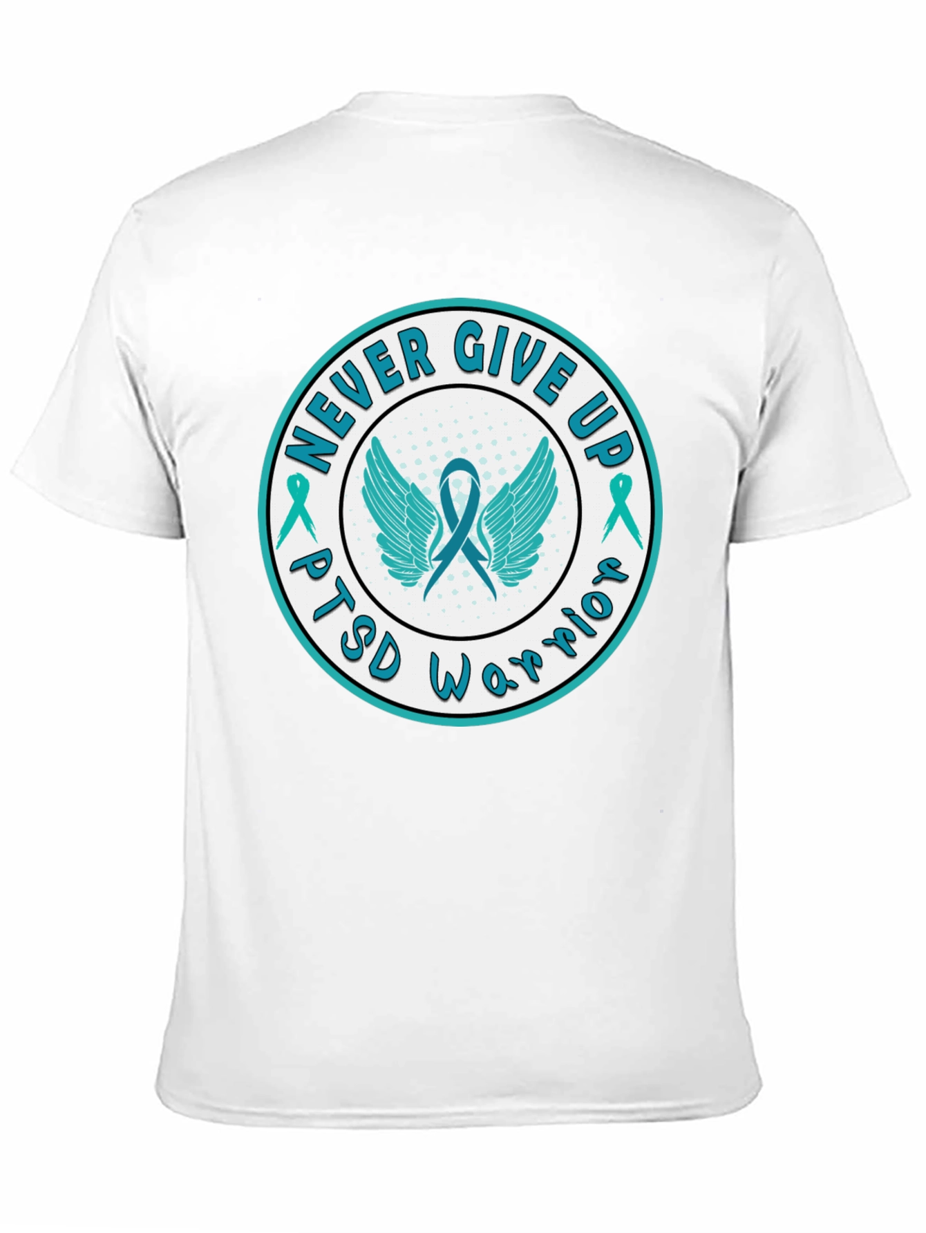 PTSD Warrior Never Give Up T-Shirt
