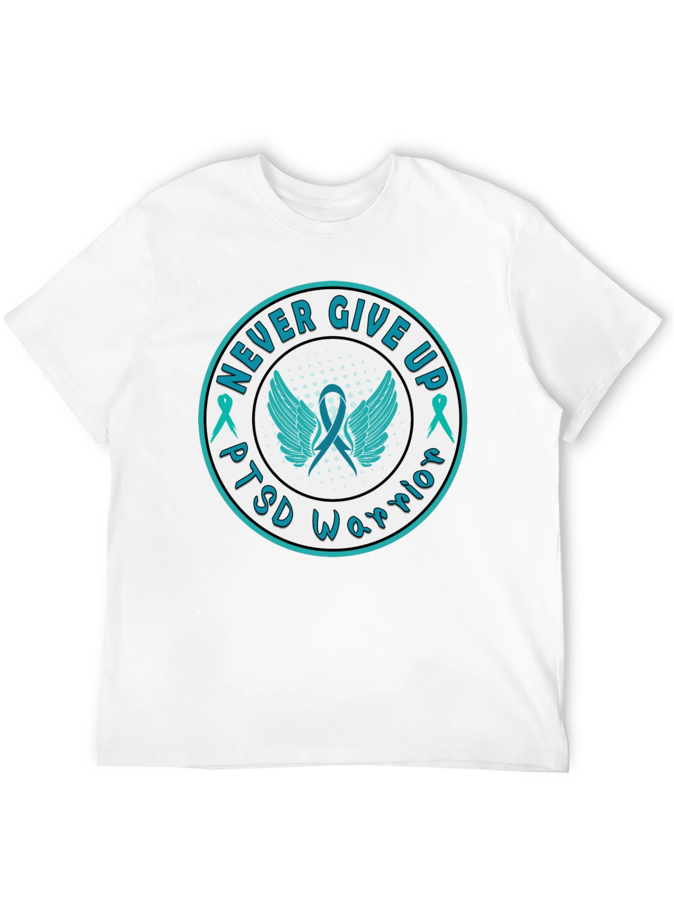 PTSD Warrior Never Give Up T-Shirt