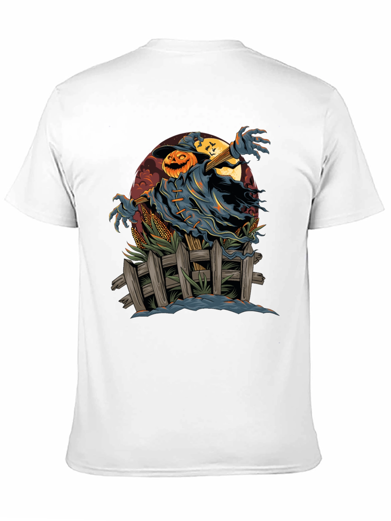 Spooky Scarecrow Halloween T-Shirt