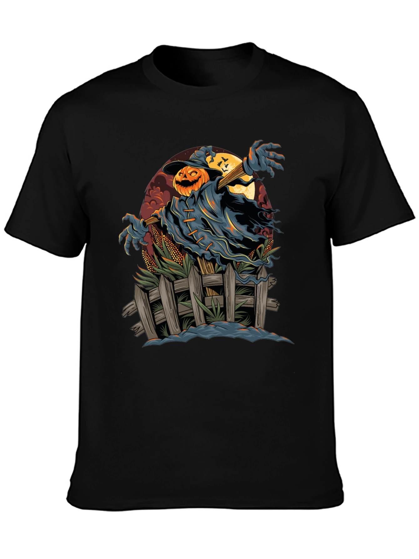 Spooky Scarecrow Halloween T-Shirt