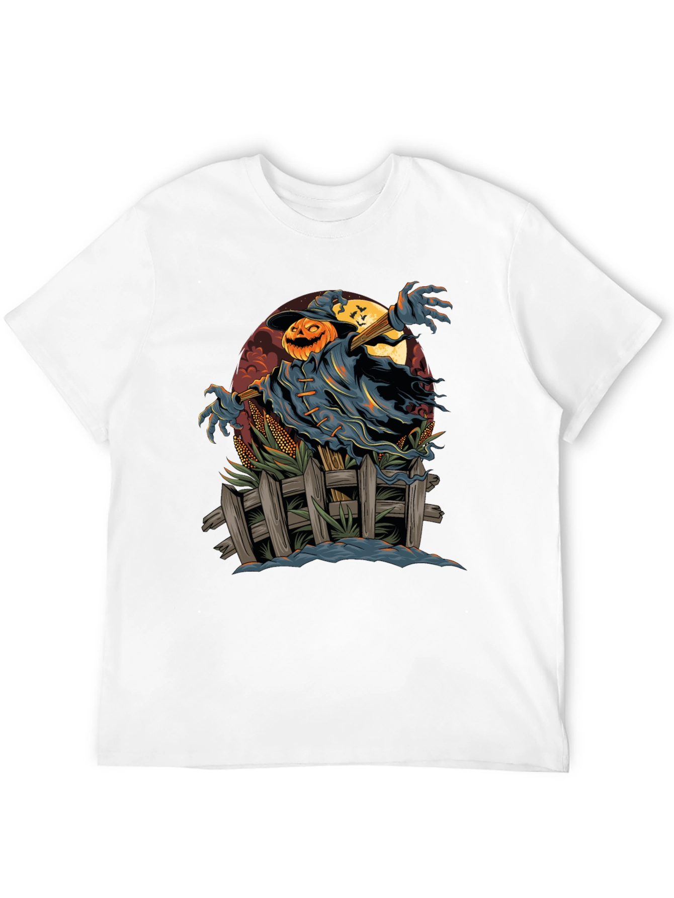 Spooky Scarecrow Halloween T-Shirt
