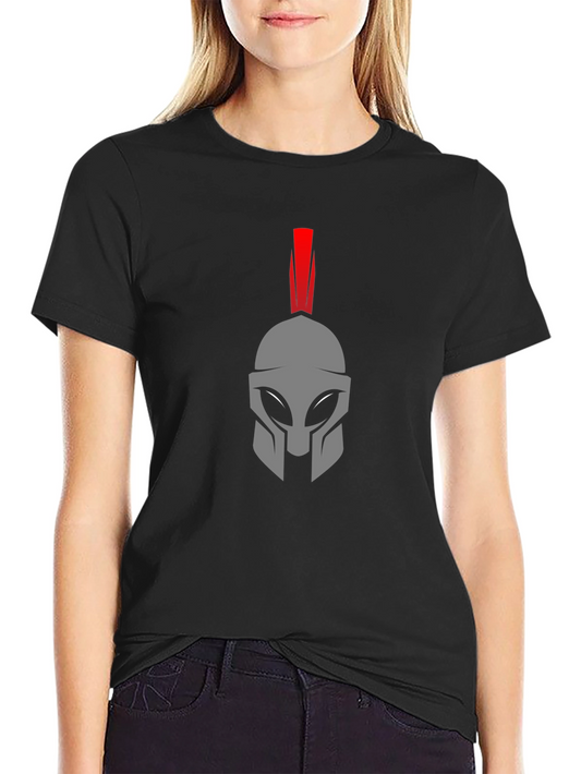 Spartan Helmet Graphic Tee - Black