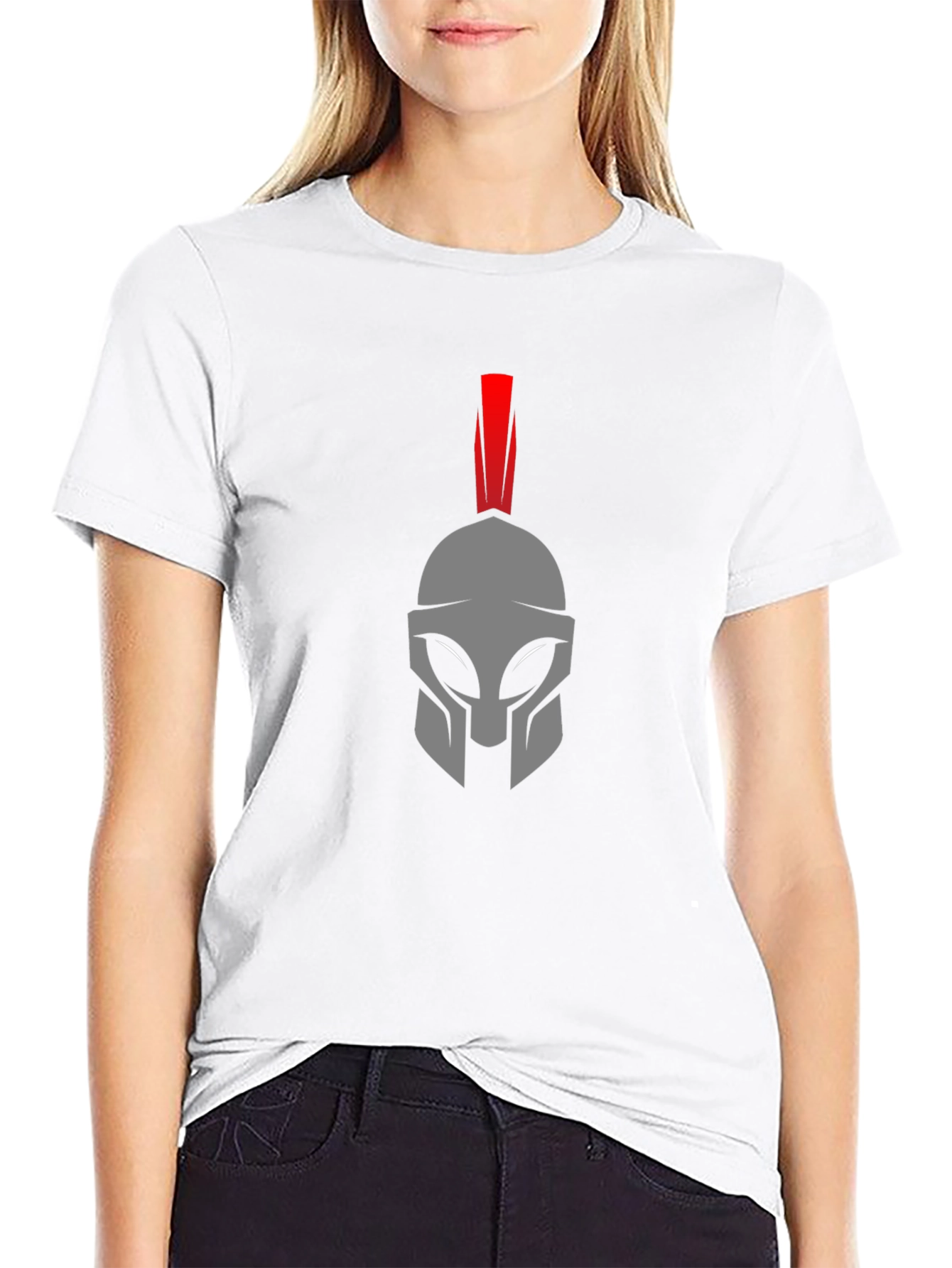 Spartan Helmet Graphic Tee - Black