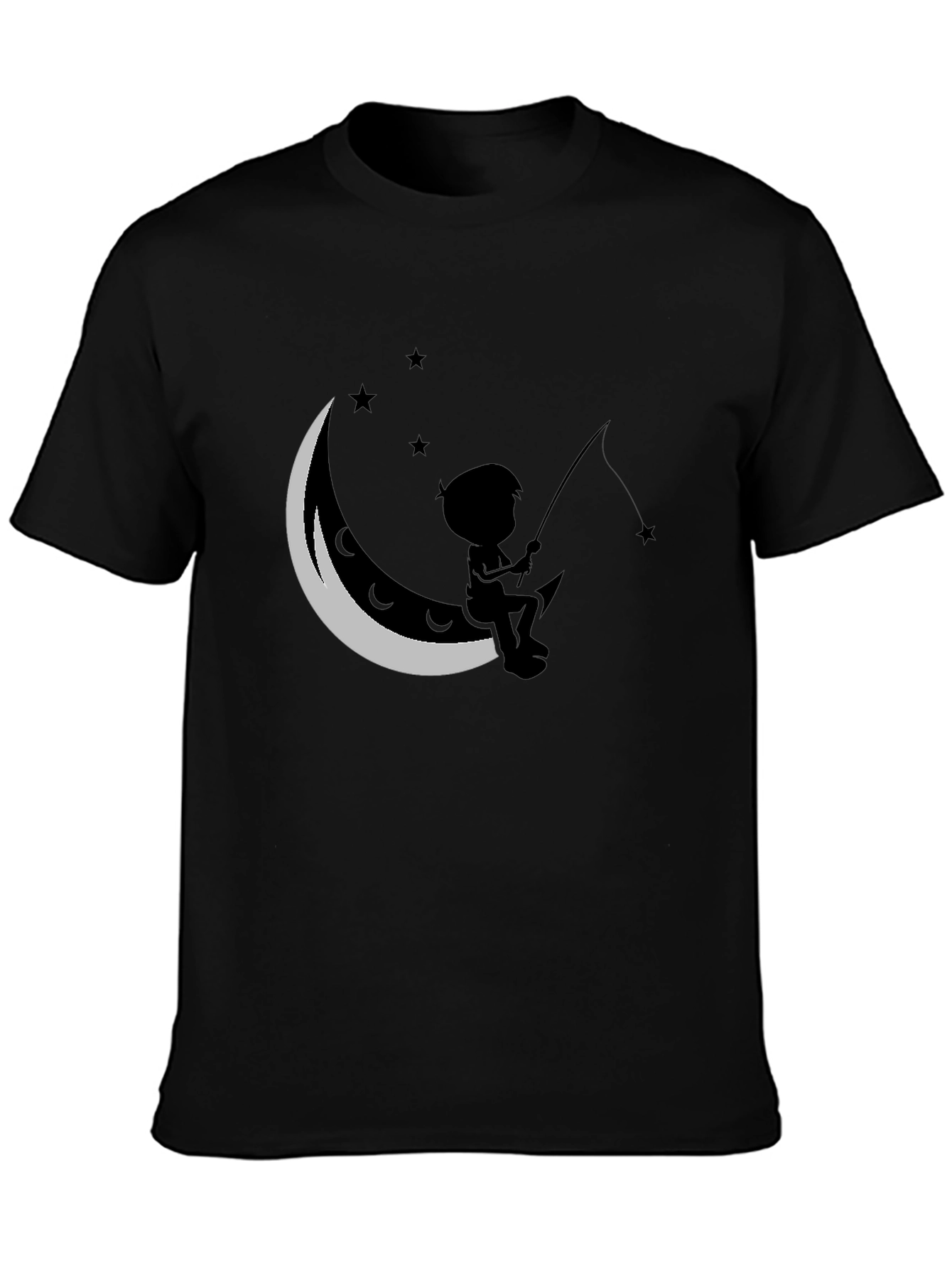 Boy Fishing on the Moon T-Shirt