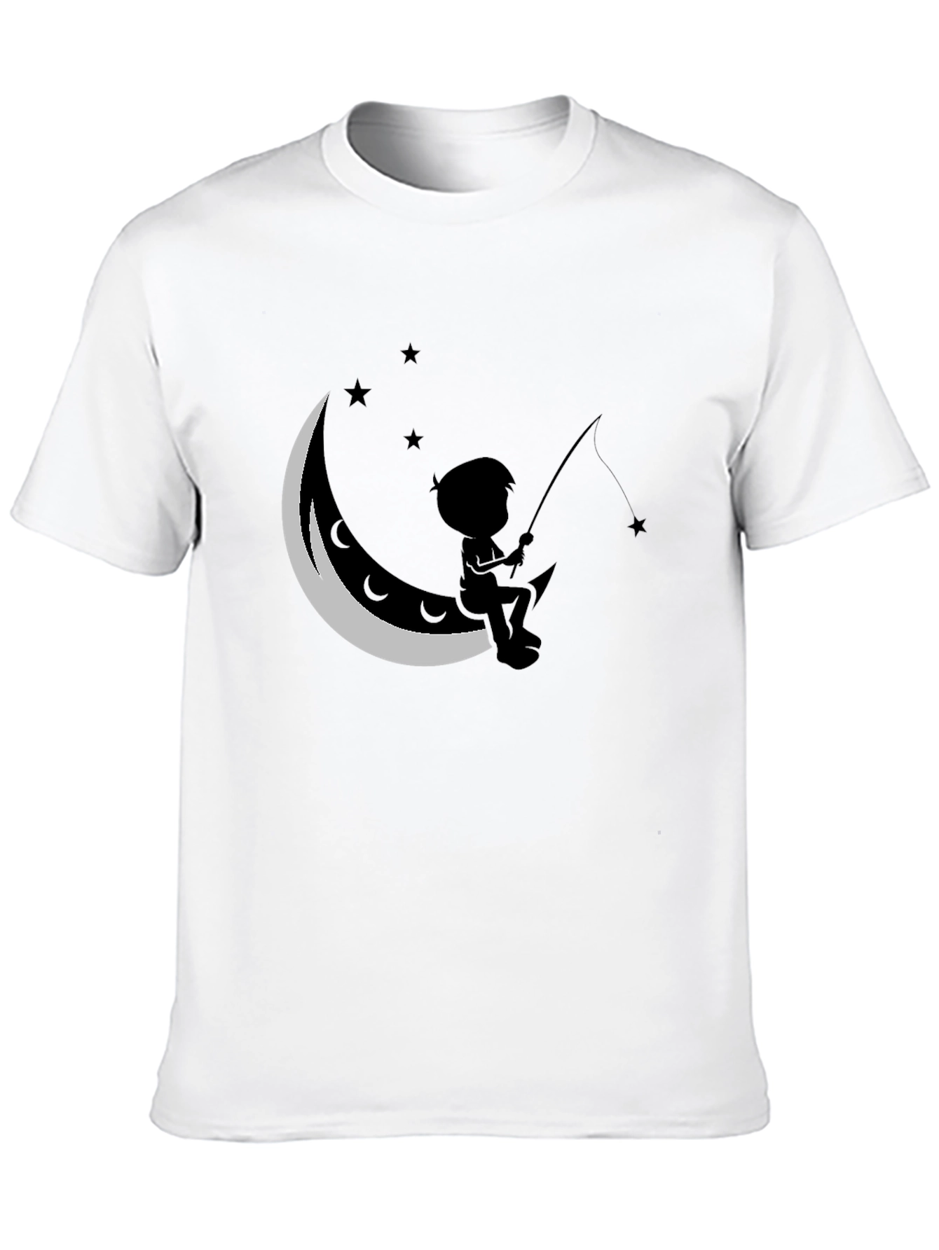 Boy Fishing on the Moon T-Shirt