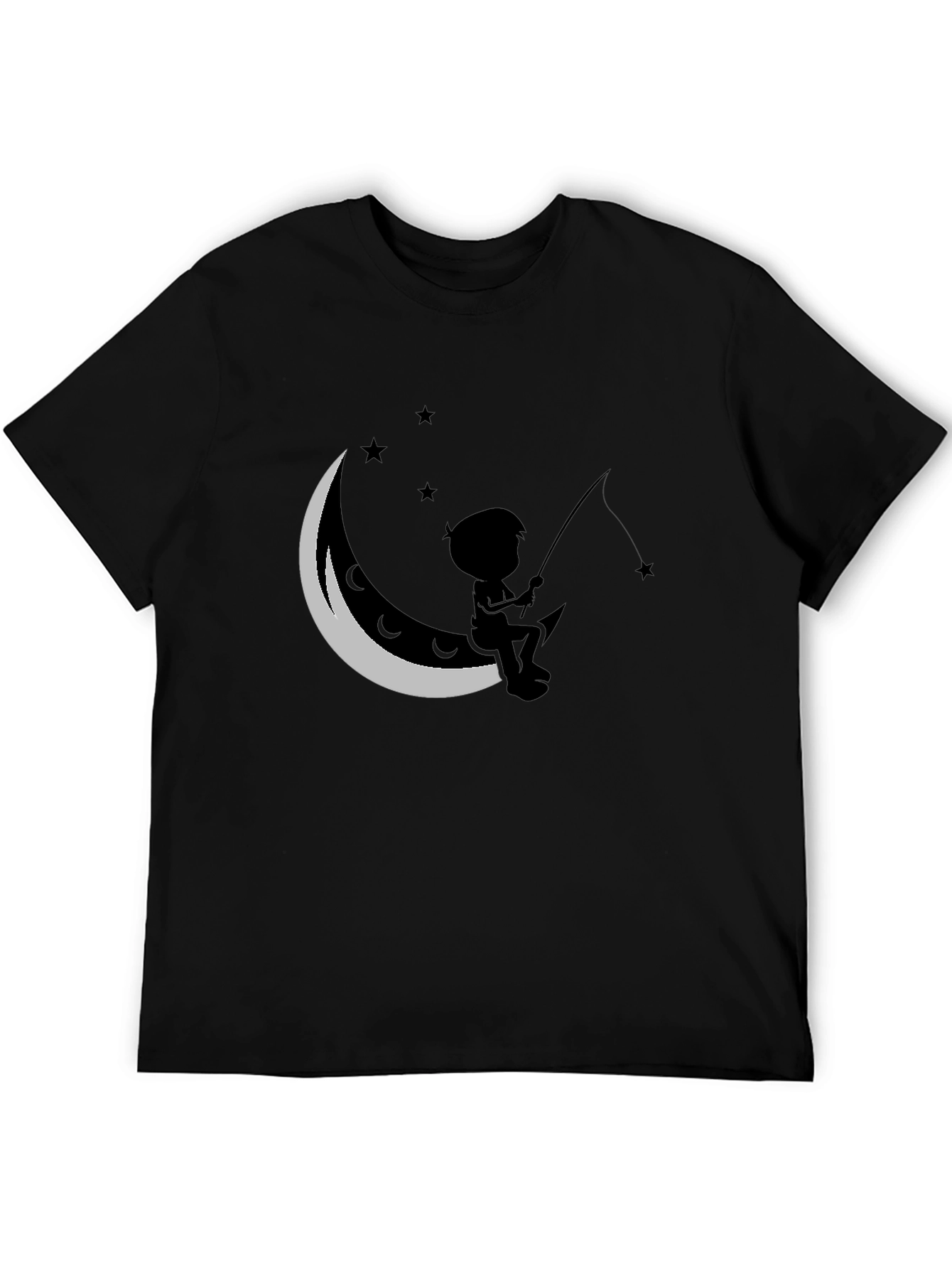 Boy Fishing on the Moon T-Shirt