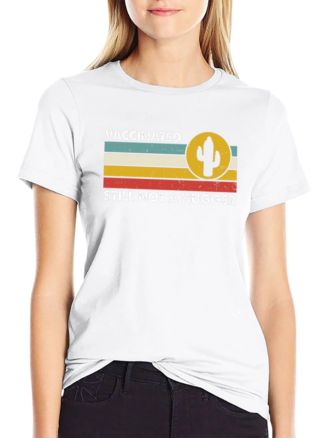 Vaccinated Still Not a Hugger Graphic Tee