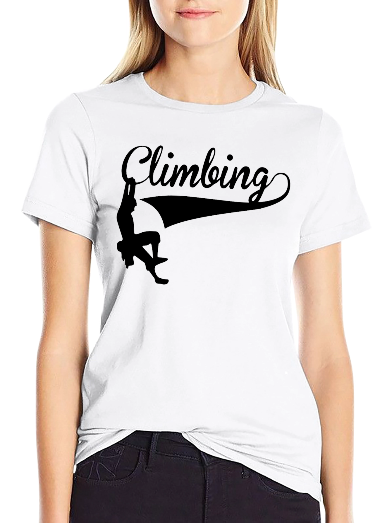 Climbing Graphic Print T-Shirt