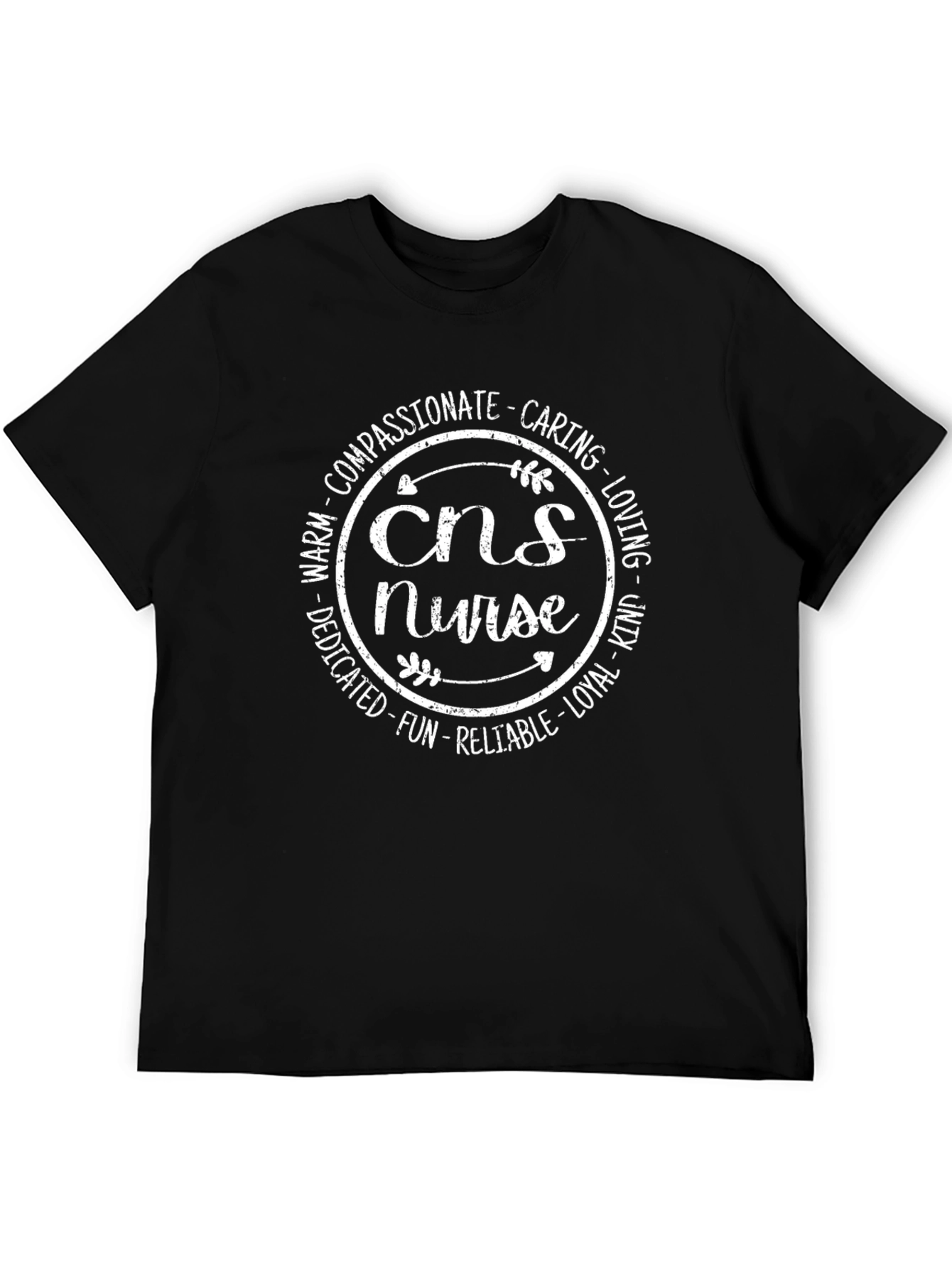 CNS Nurse T-Shirt - Compassionate Caring Design