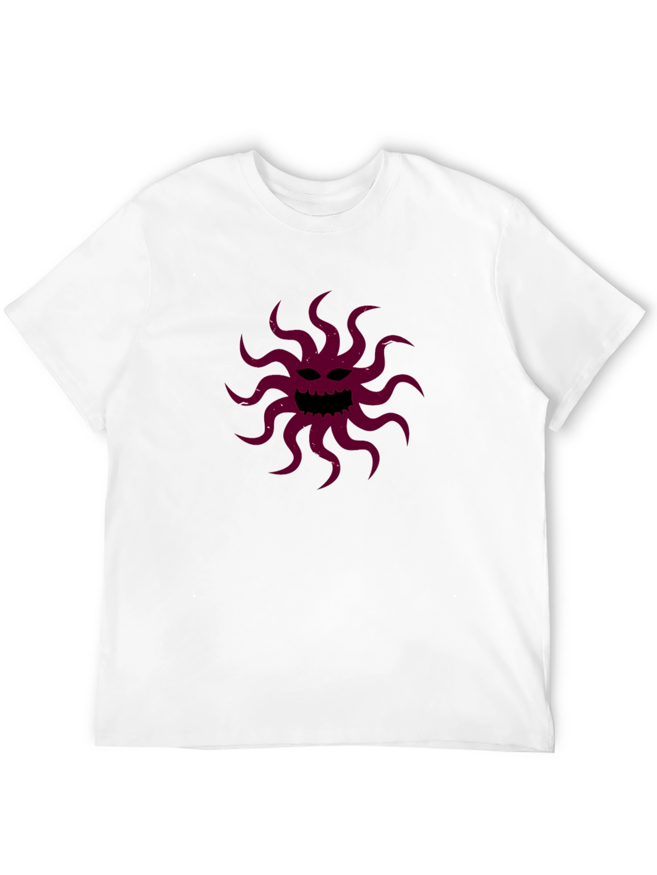 Black T-Shirt with Tentacle Monster Graphic