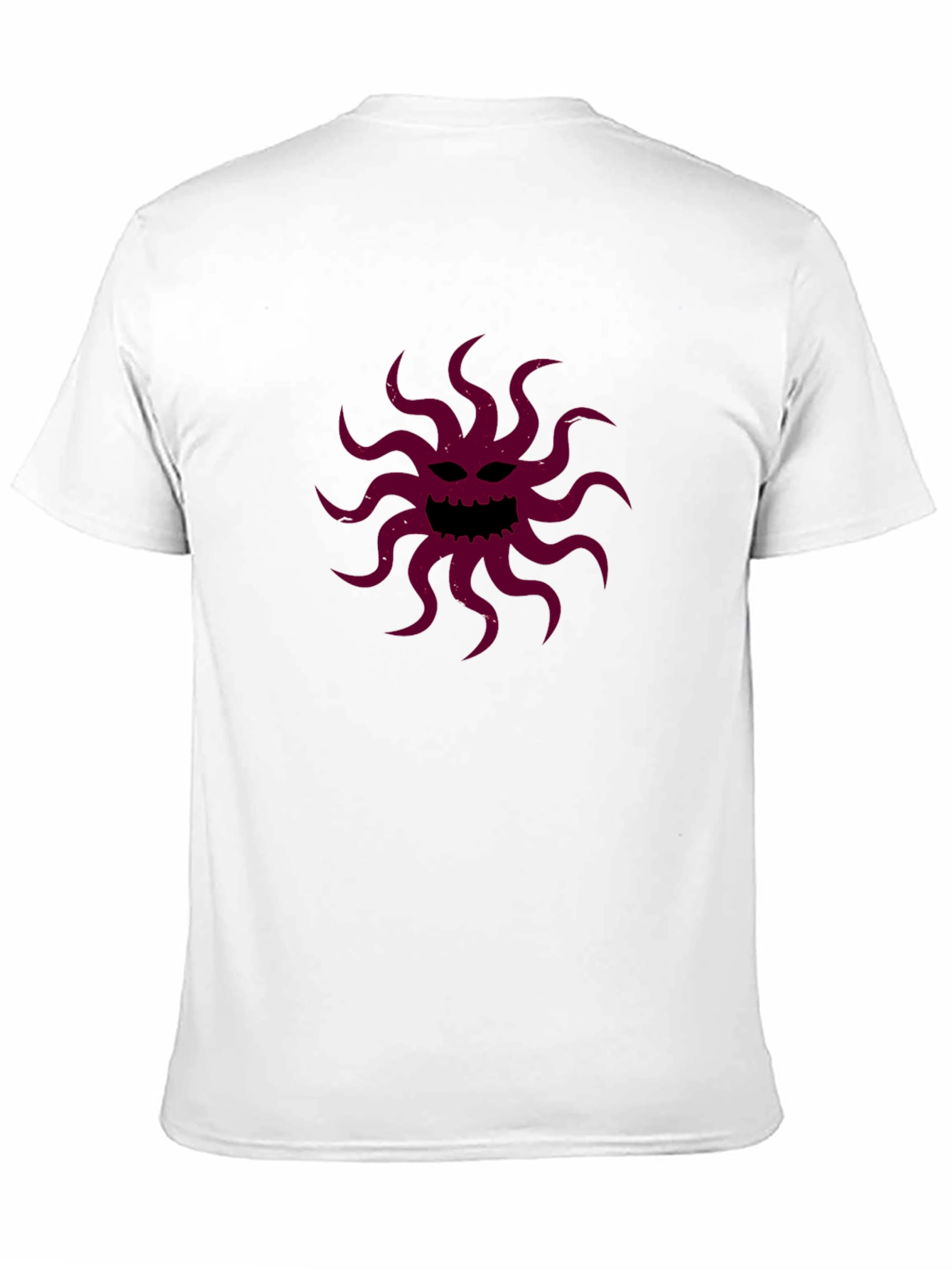 Black T-Shirt with Tentacle Monster Graphic