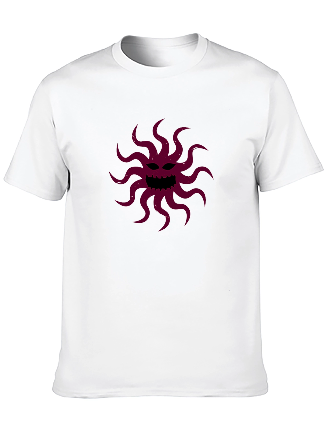 Black T-Shirt with Tentacle Monster Graphic