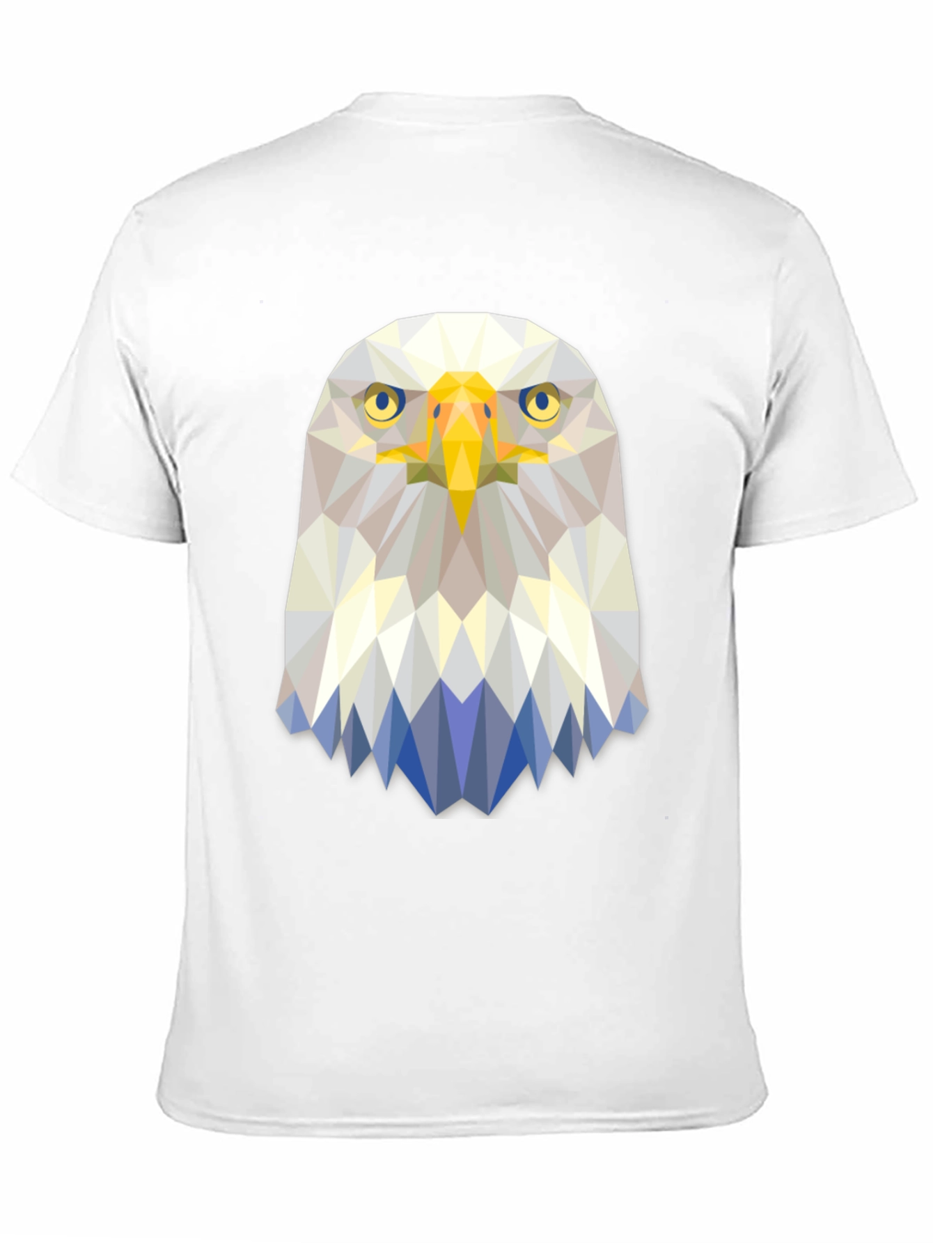 Geometric Eagle Graphic Tee - Modern Poly Design