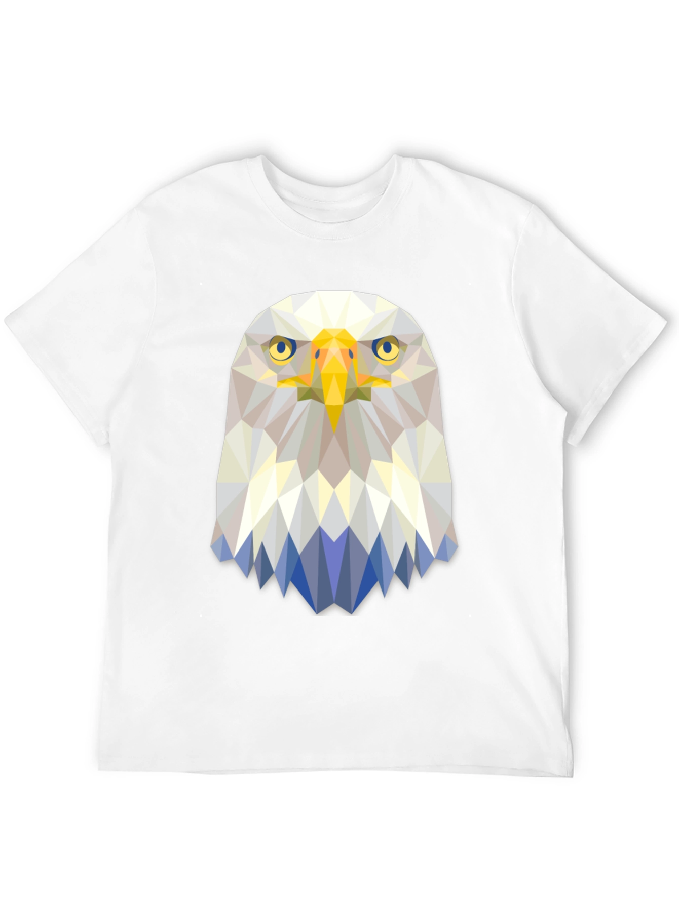 Geometric Eagle Graphic Tee - Modern Poly Design