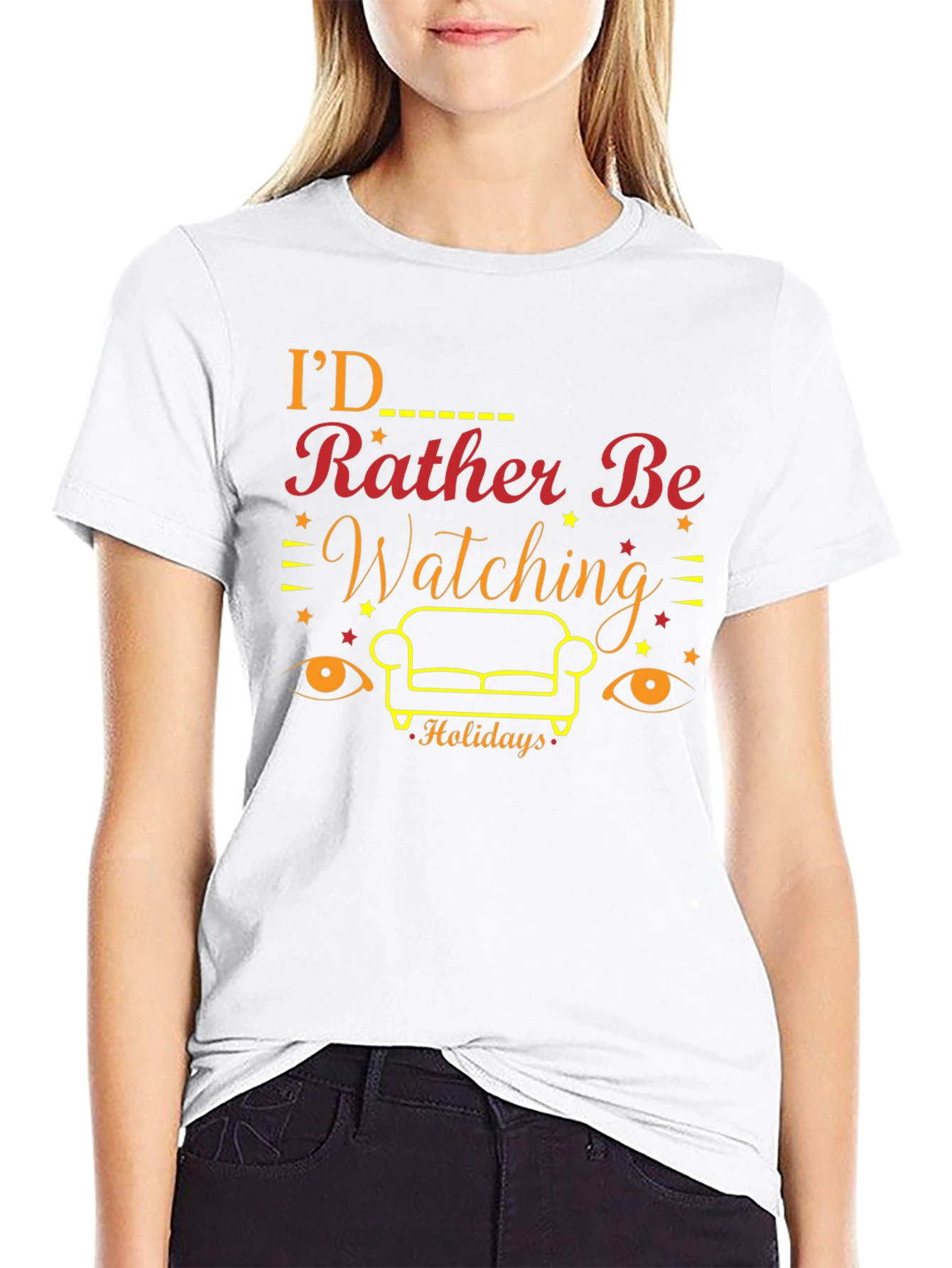 Id Rather Be Watching Holidays T-Shirt