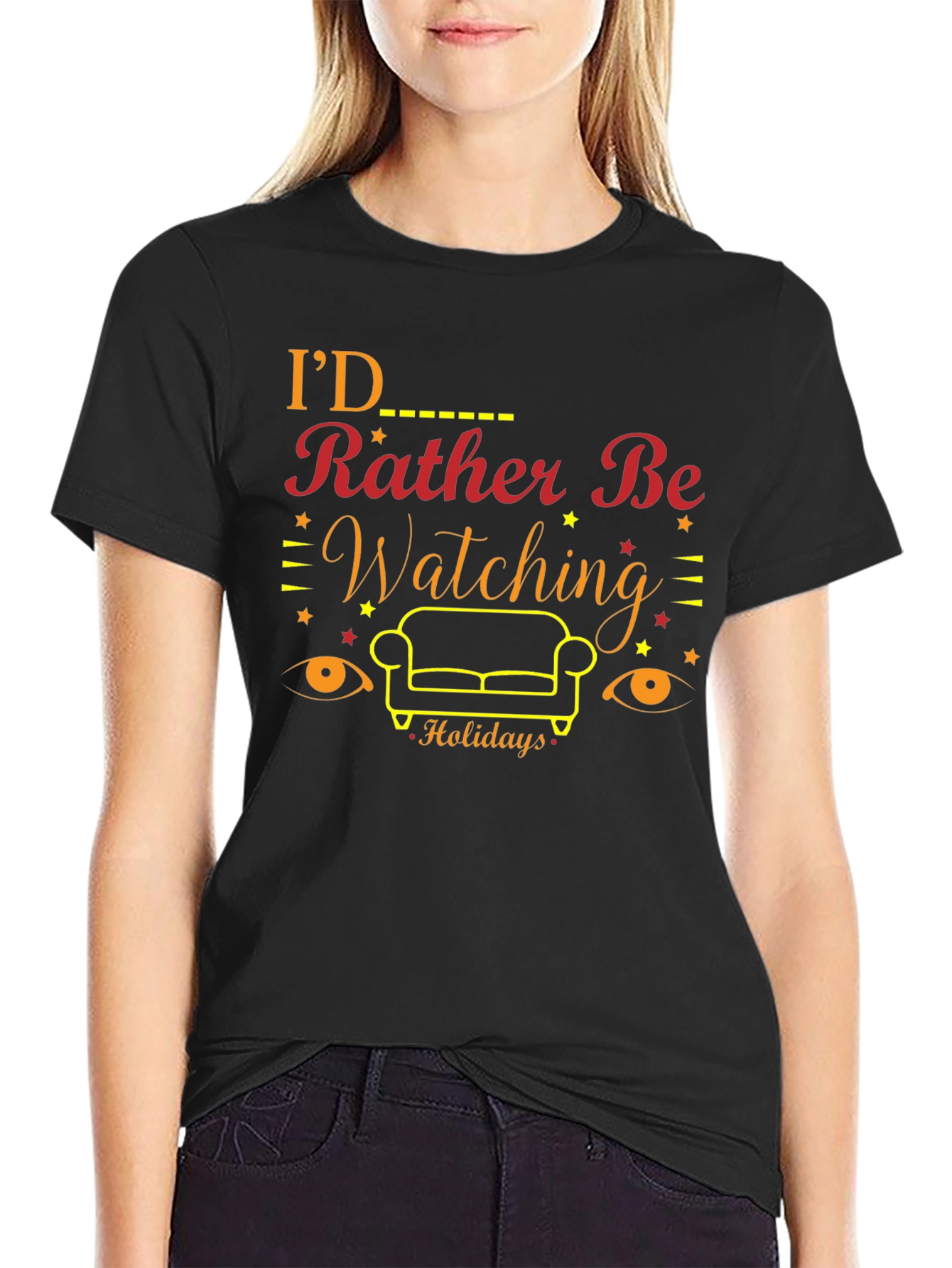 Id Rather Be Watching Holidays T-Shirt