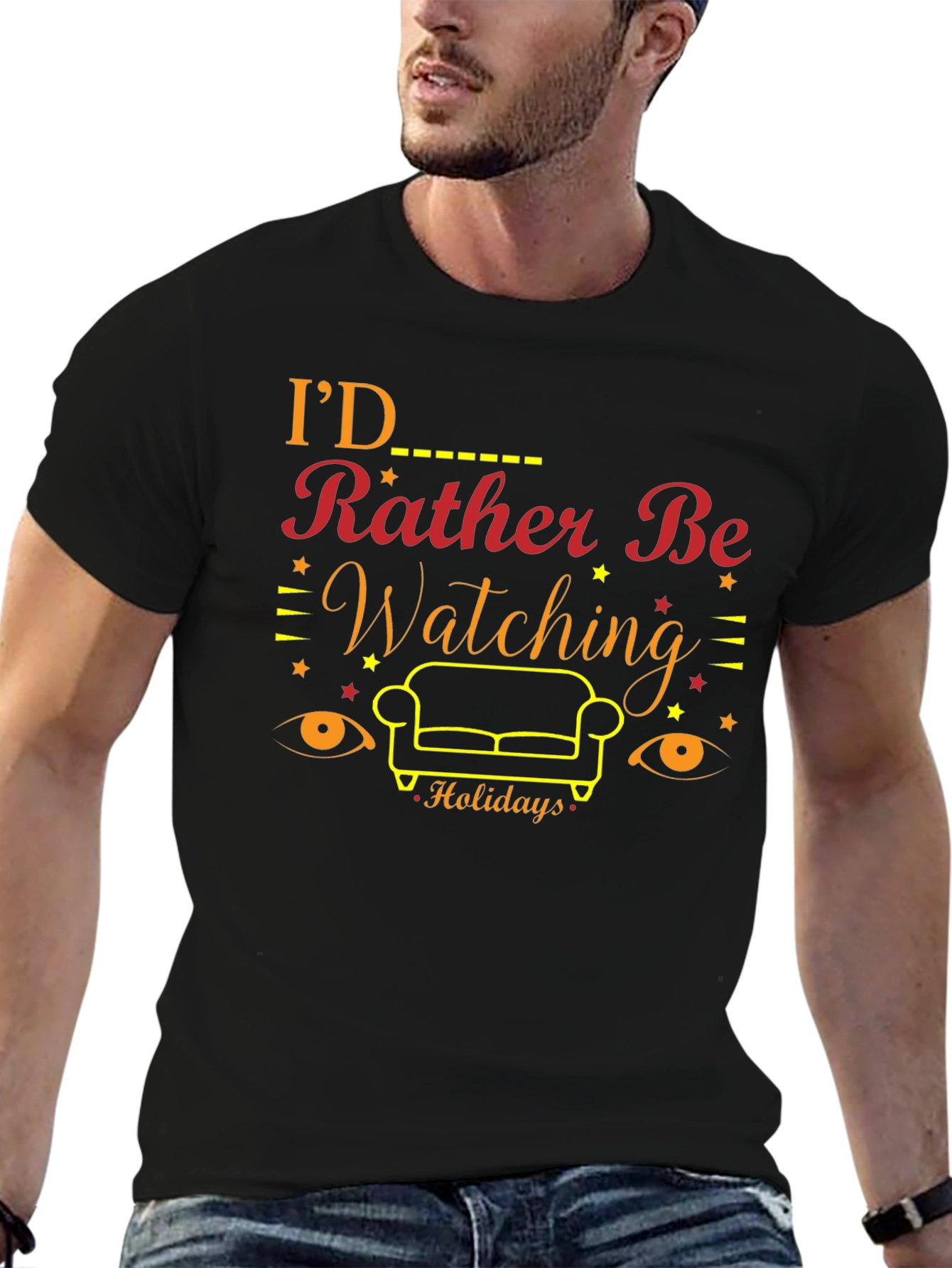 Id Rather Be Watching Holidays T-Shirt