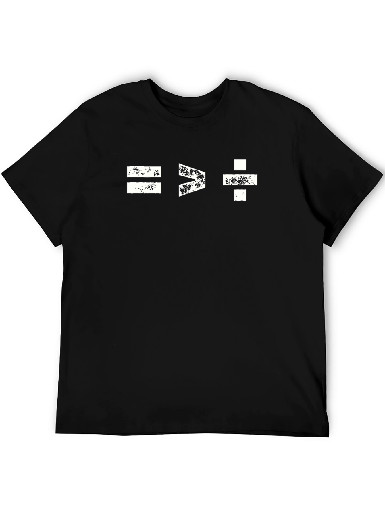 Math Equation Graphic Tee - Black Unisex