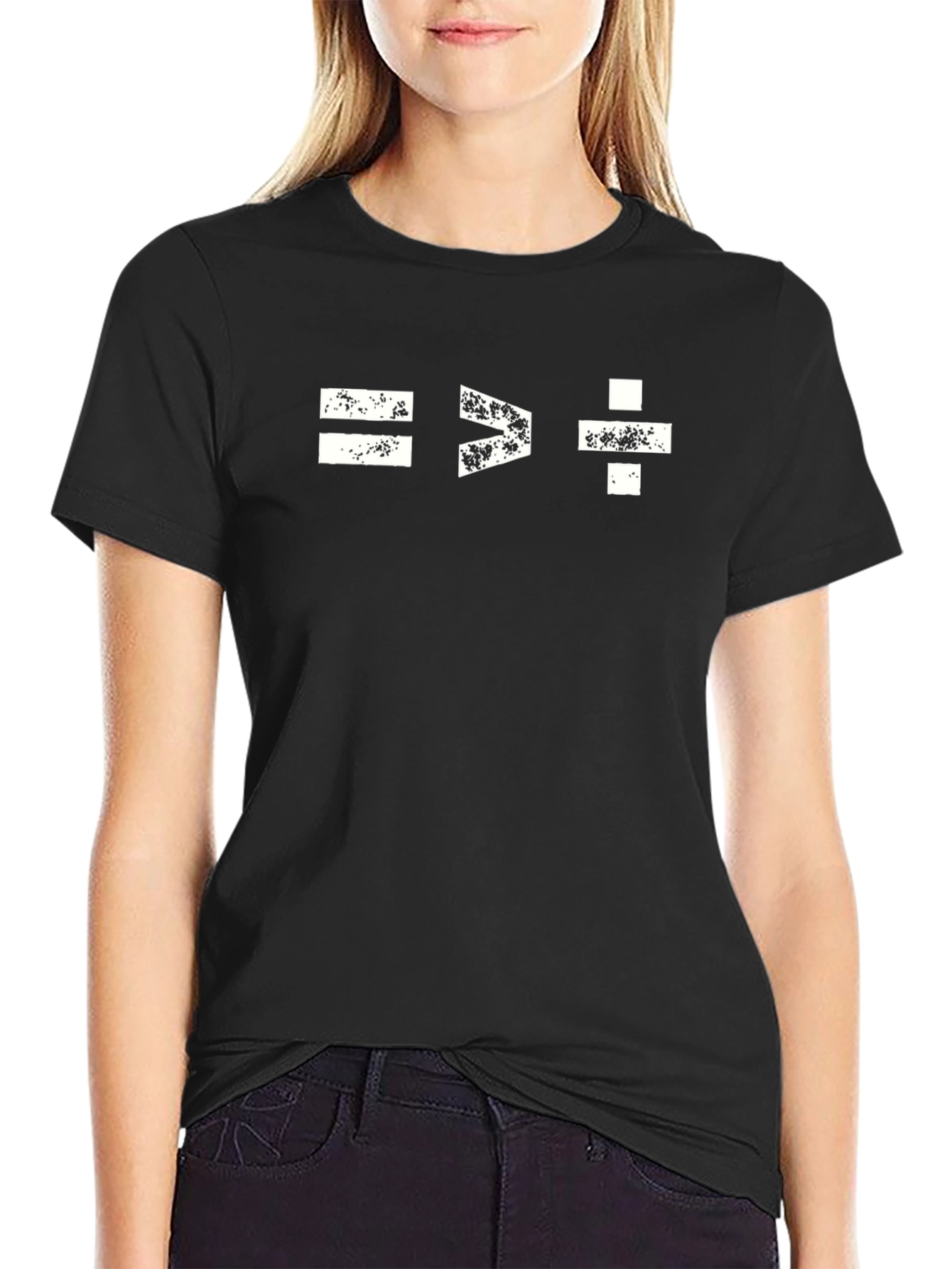 Math Equation Graphic Tee - Black Unisex