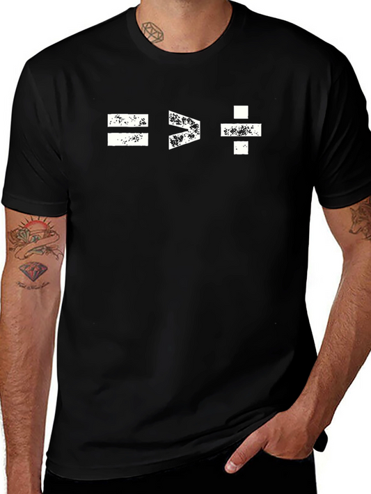 Math Equation Graphic Tee - Black Unisex