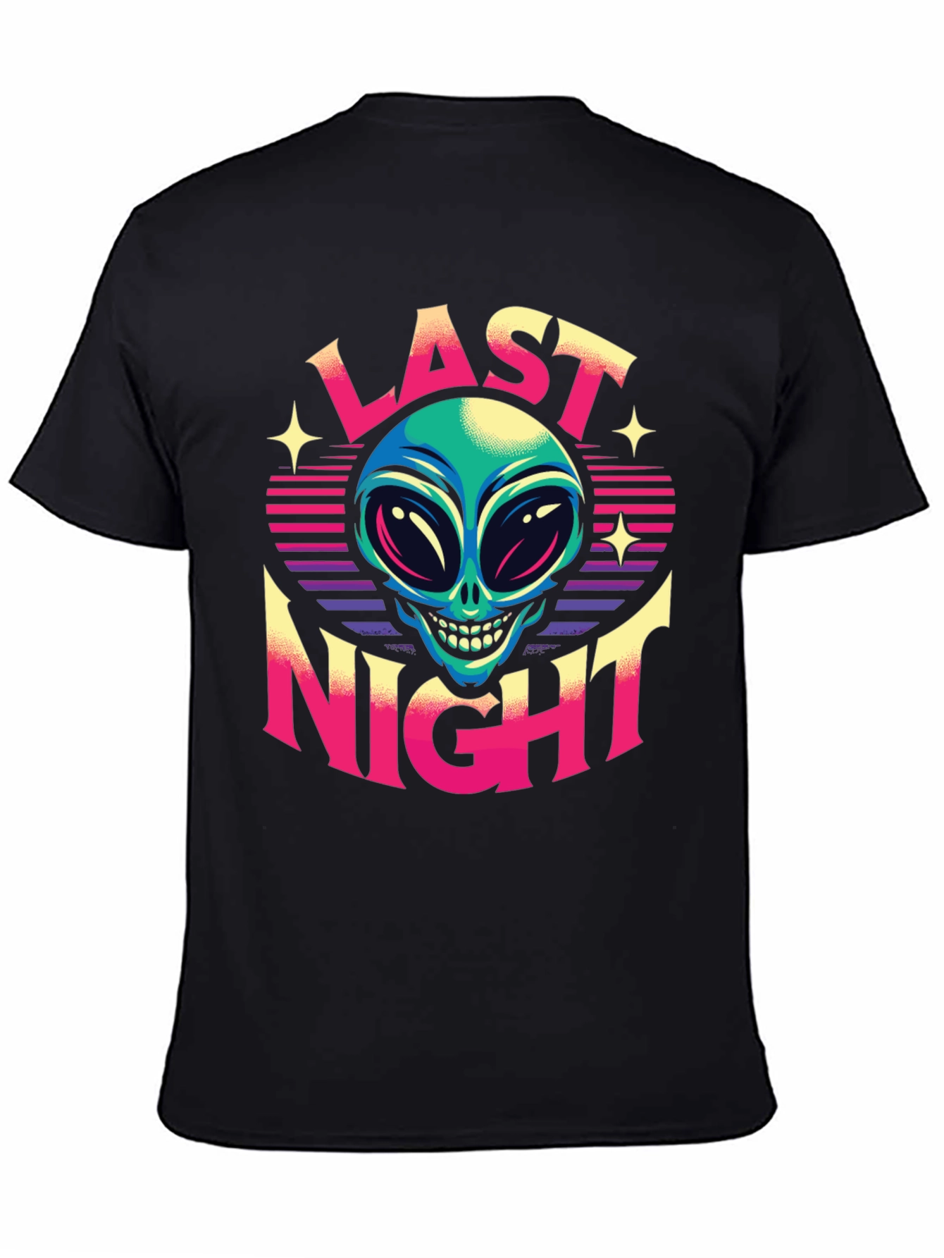 Last Night Alien Graphic T-Shirt - Retro Style