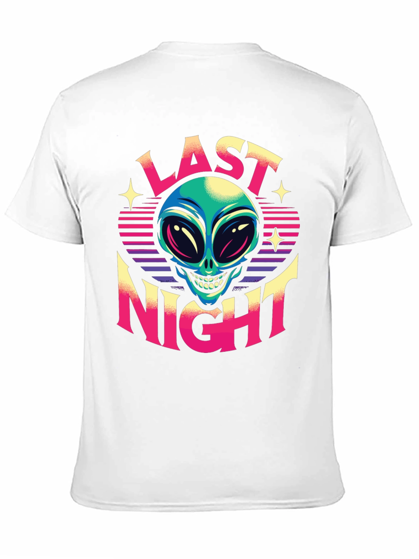 Last Night Alien Graphic T-Shirt - Retro Style