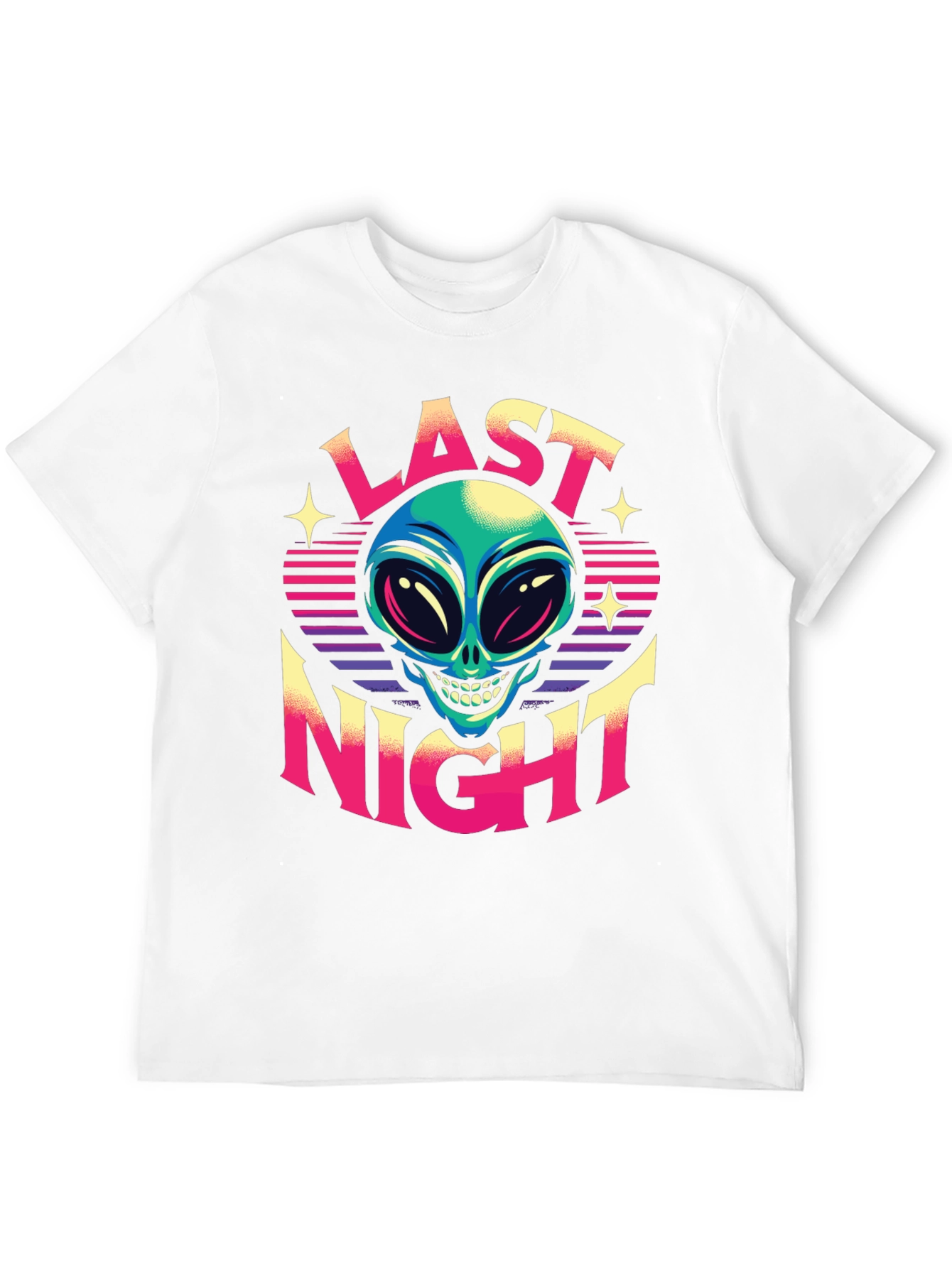 Last Night Alien Graphic T-Shirt - Retro Style