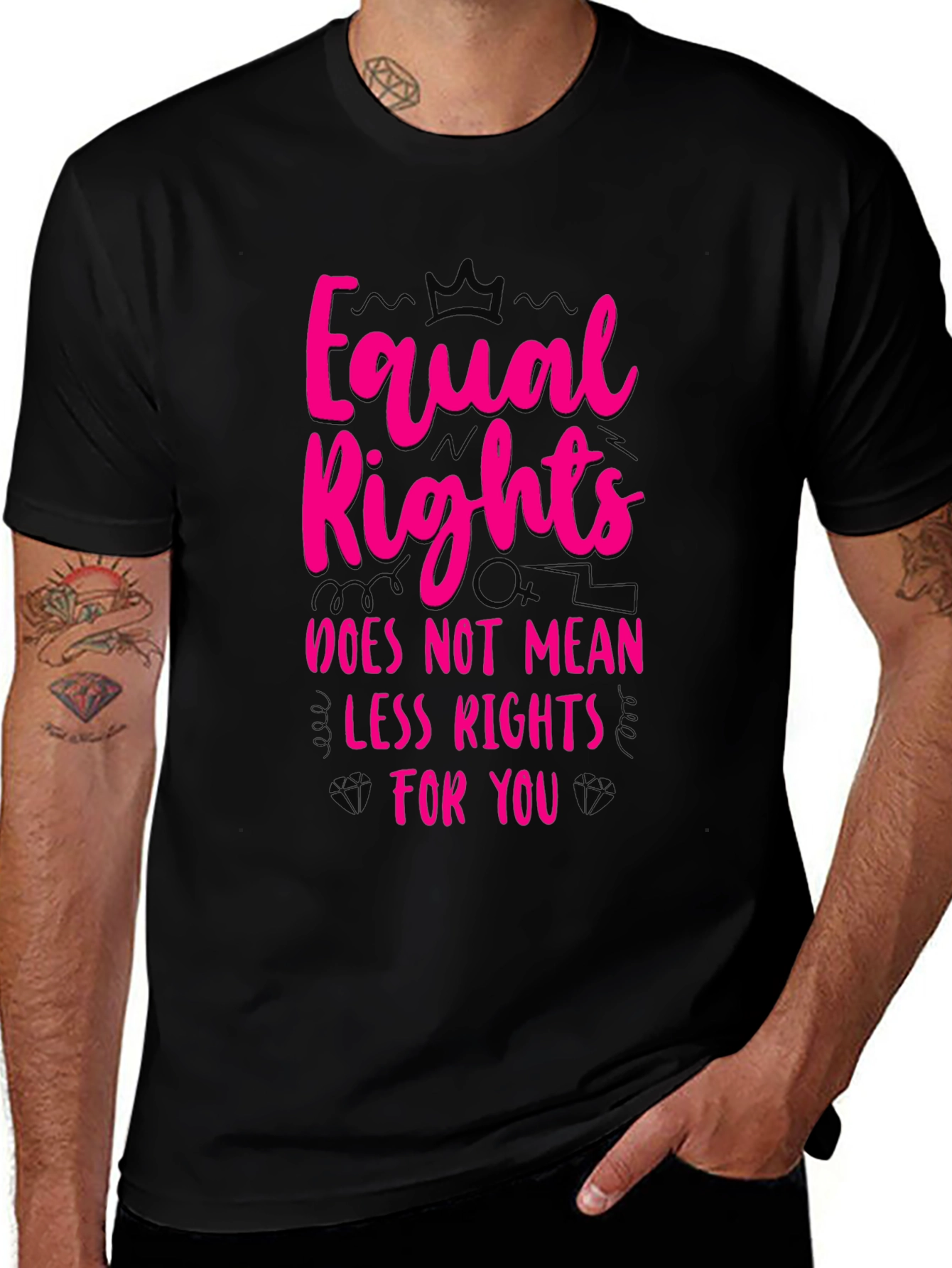 Equal Rights Graphic Tee - Black