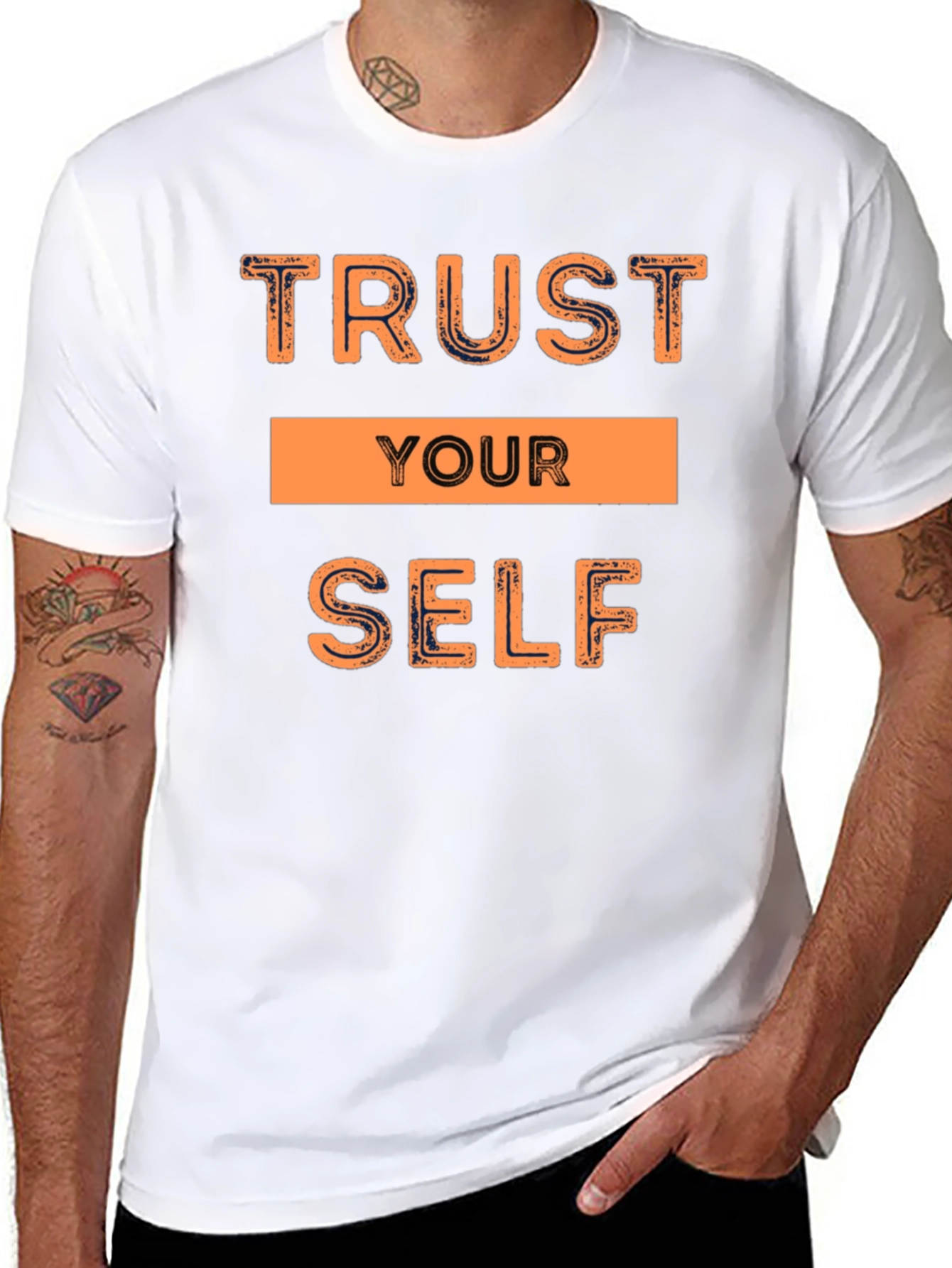 Trust Yourself Graphic Black T-Shirt