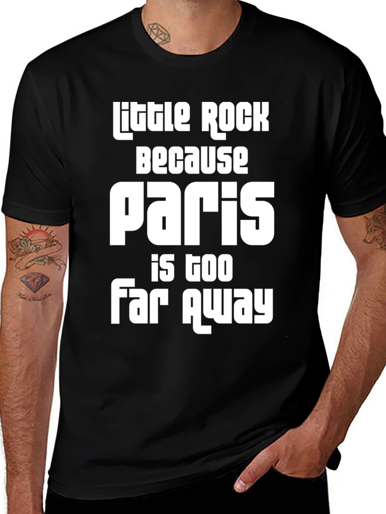 Little Rock Paris Too Far Away Graphic Tee