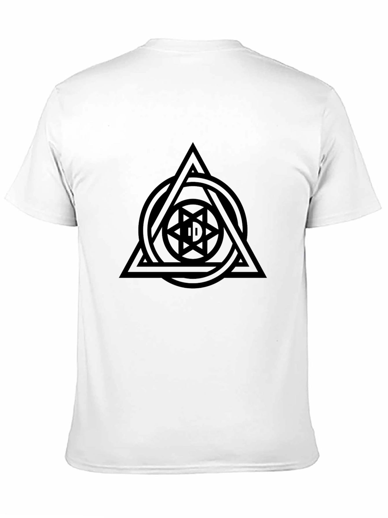 Geometric Symbol Black T-Shirt