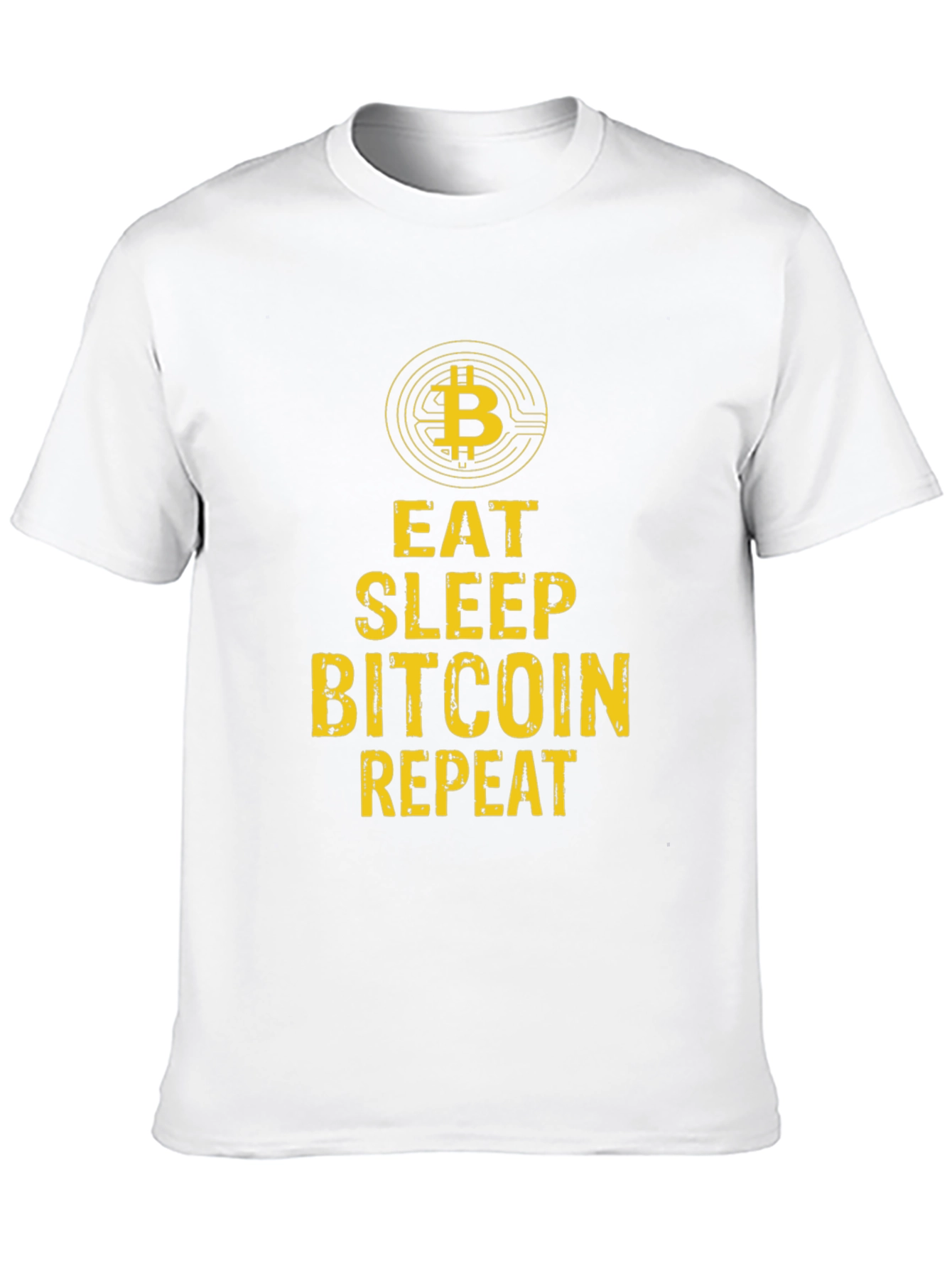 Eat Sleep Bitcoin Repeat Graphic Tee - Black