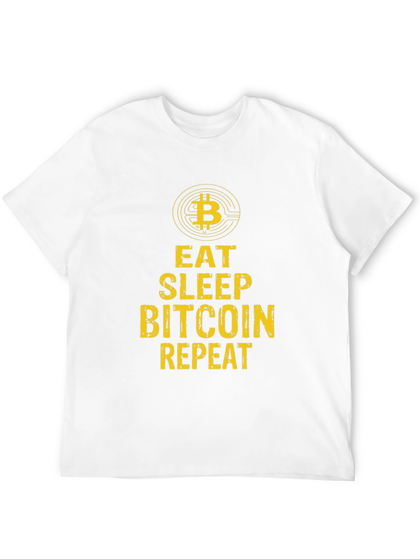 Eat Sleep Bitcoin Repeat Graphic Tee - Black