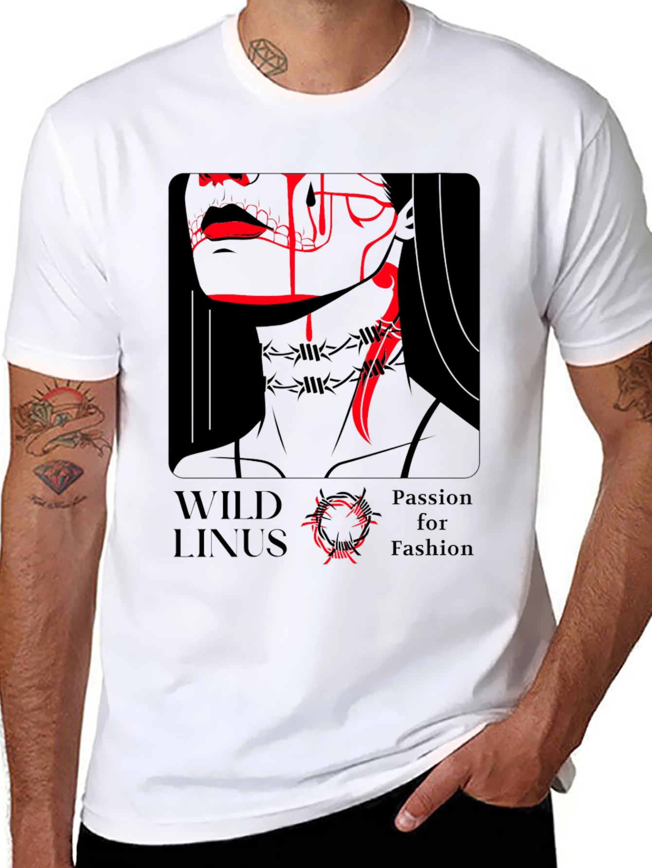 Wild Linus Passion for Fashion Black T-Shirt