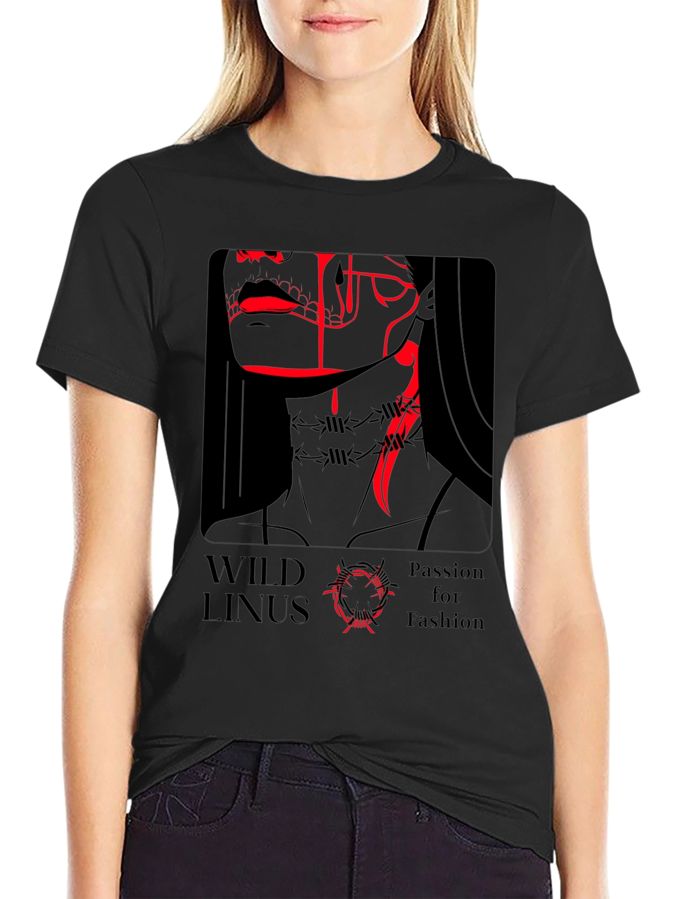 Wild Linus Passion for Fashion Black T-Shirt