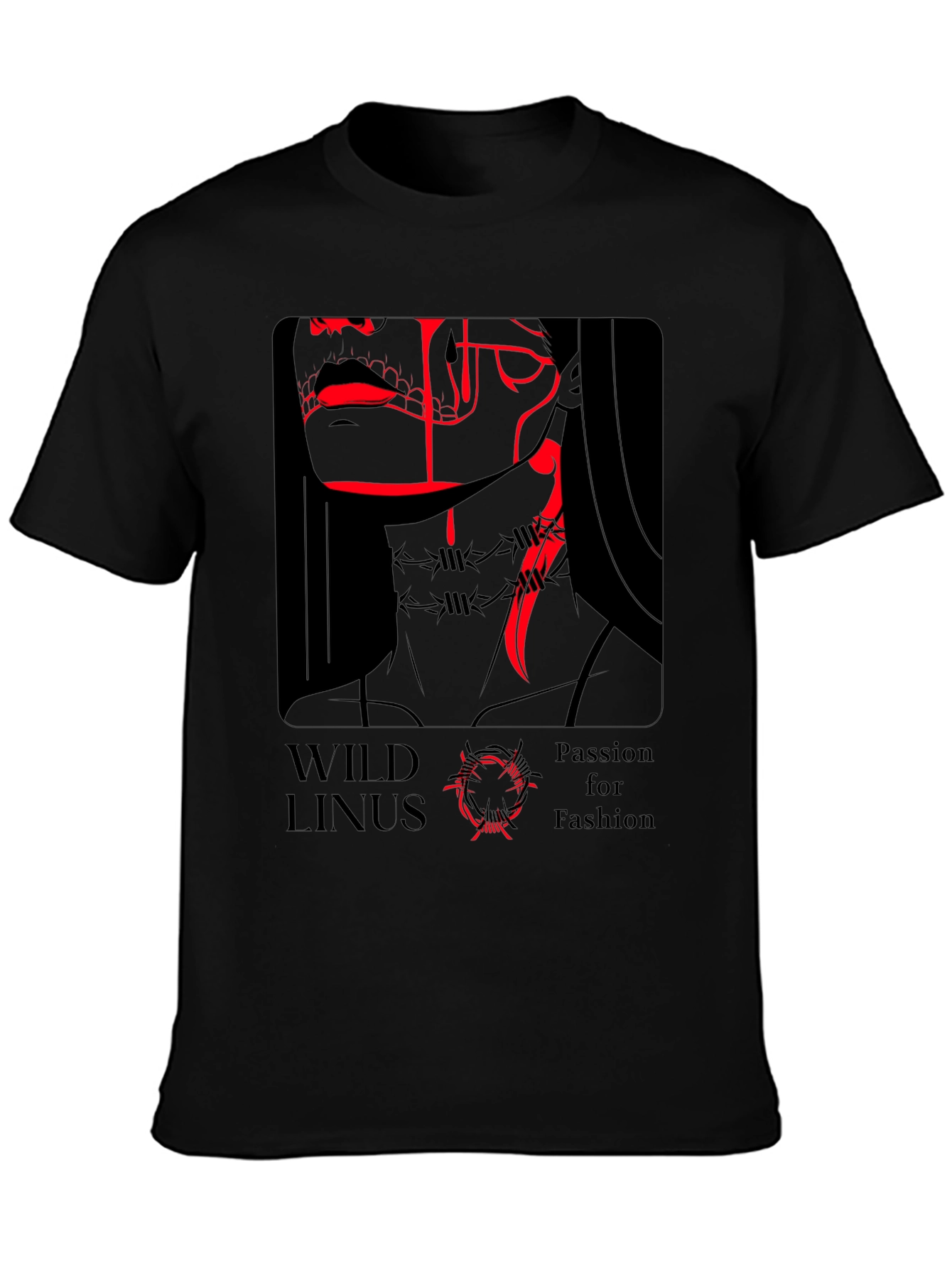 Wild Linus Passion for Fashion Black T-Shirt