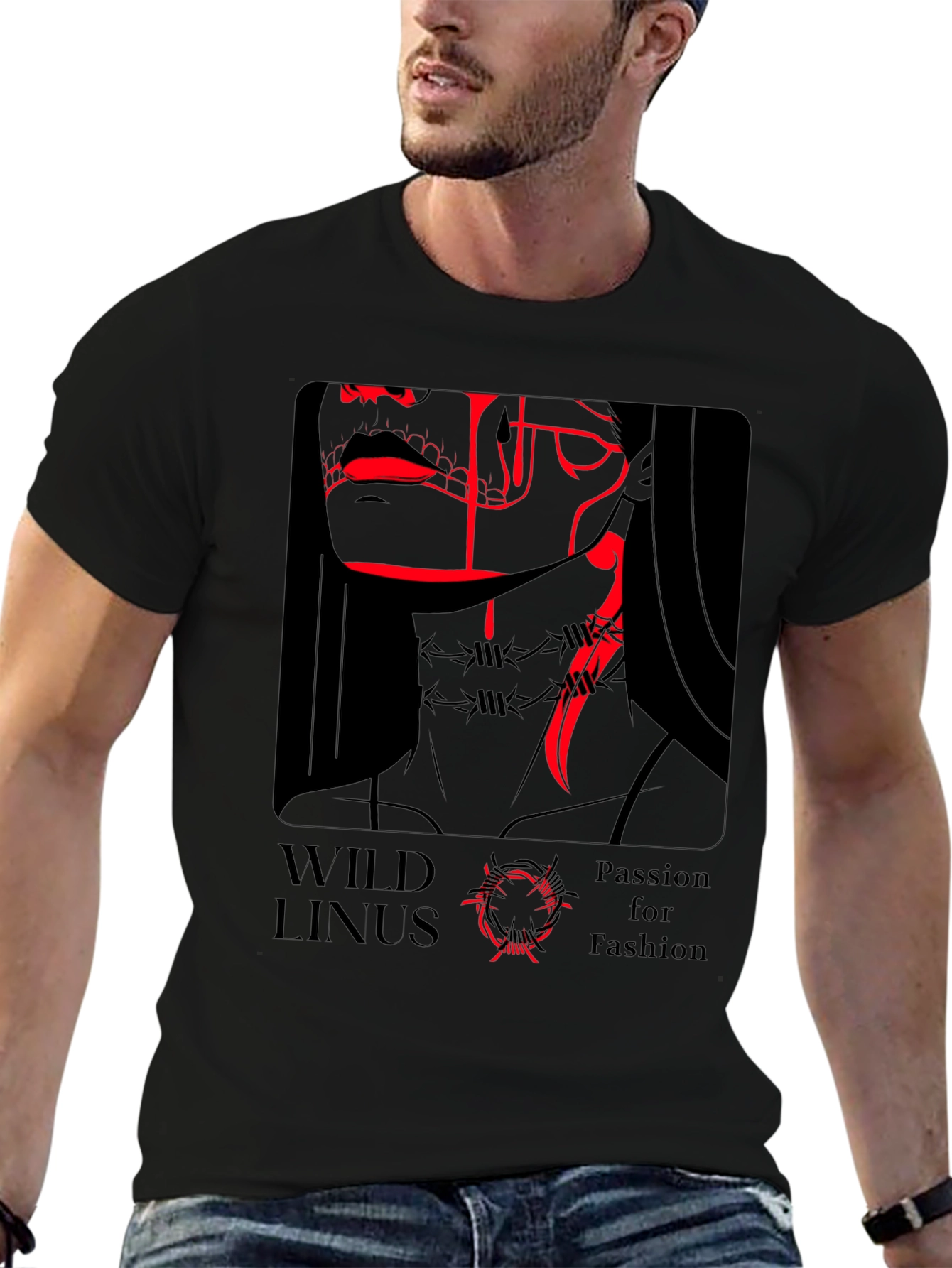 Wild Linus Passion for Fashion Black T-Shirt