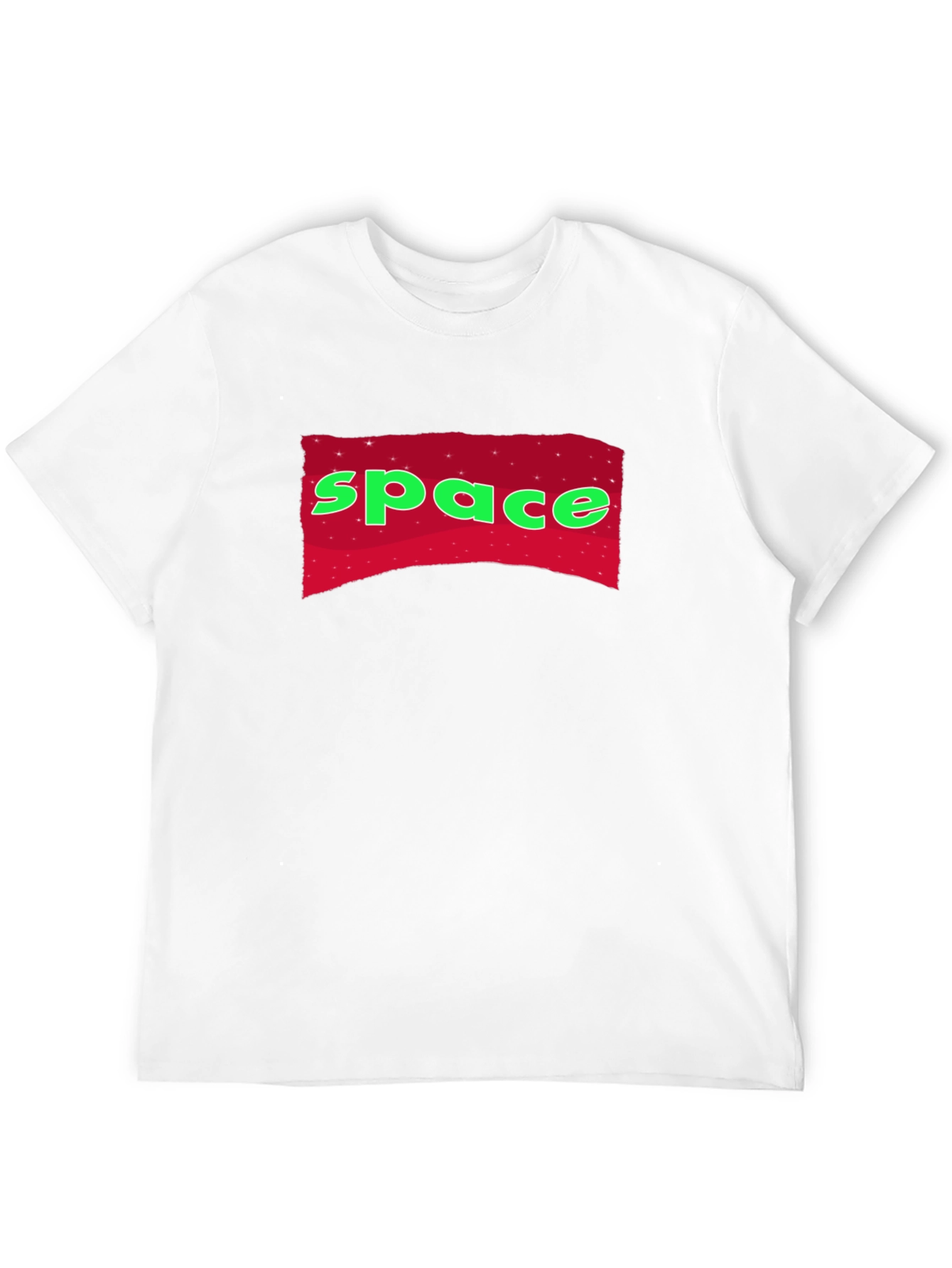 Space Graphic T-Shirt - Black Crew Neck Tee